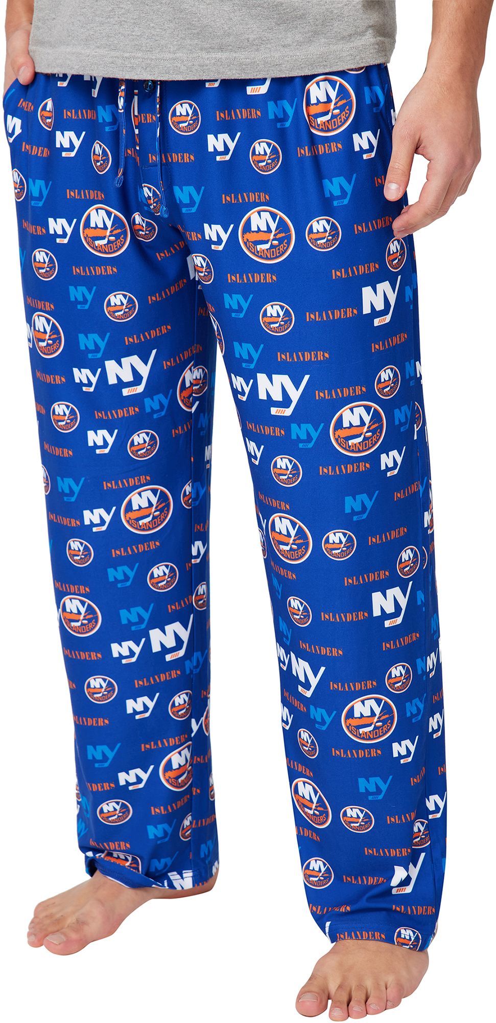 Concepts Sport Men's New York Islanders Blue Mosaic All Over Print Sleep Pants