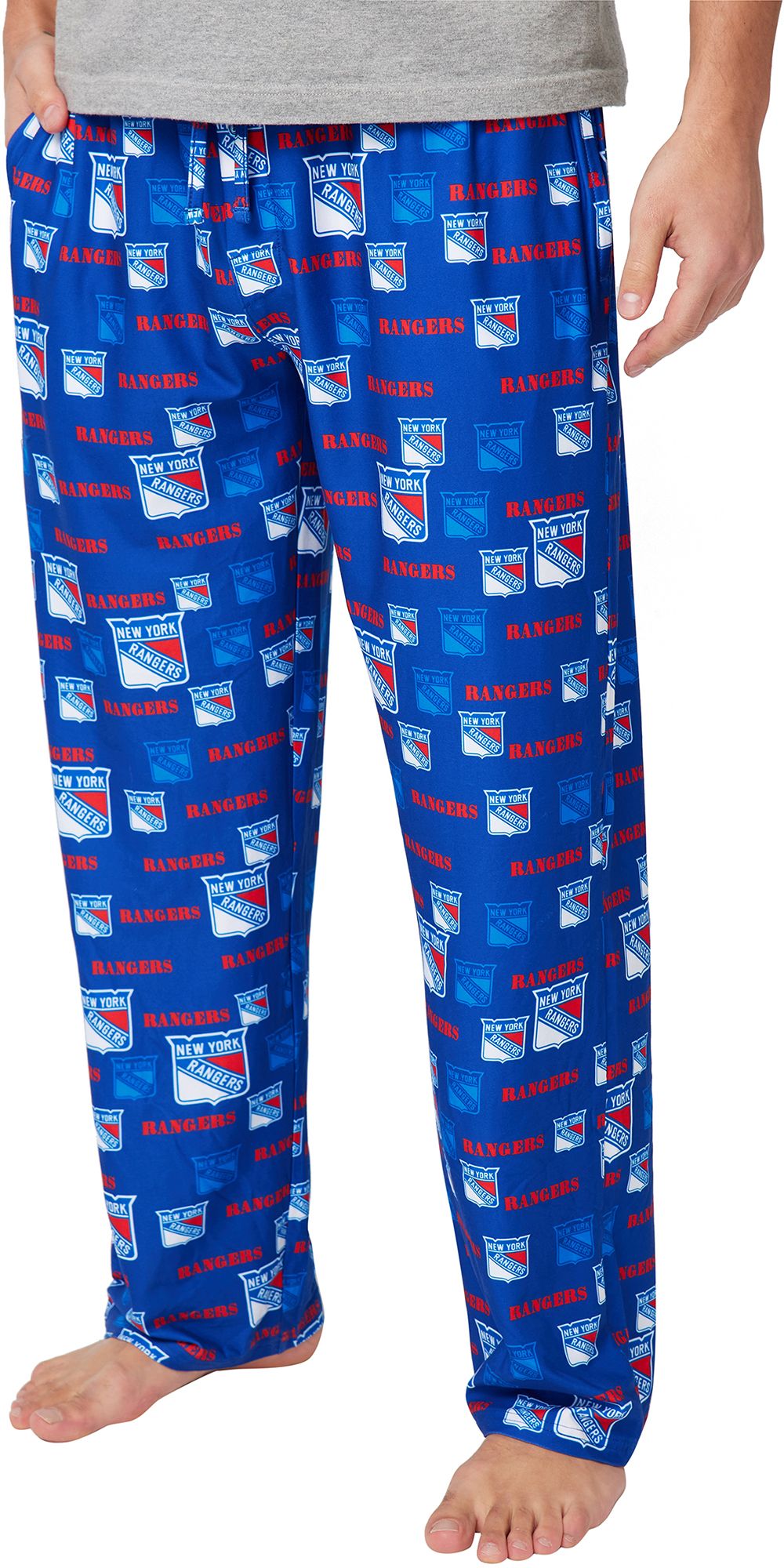 Concepts Sport Men's New York Rangers Blue Mosaic All Over Print Sleep Pants