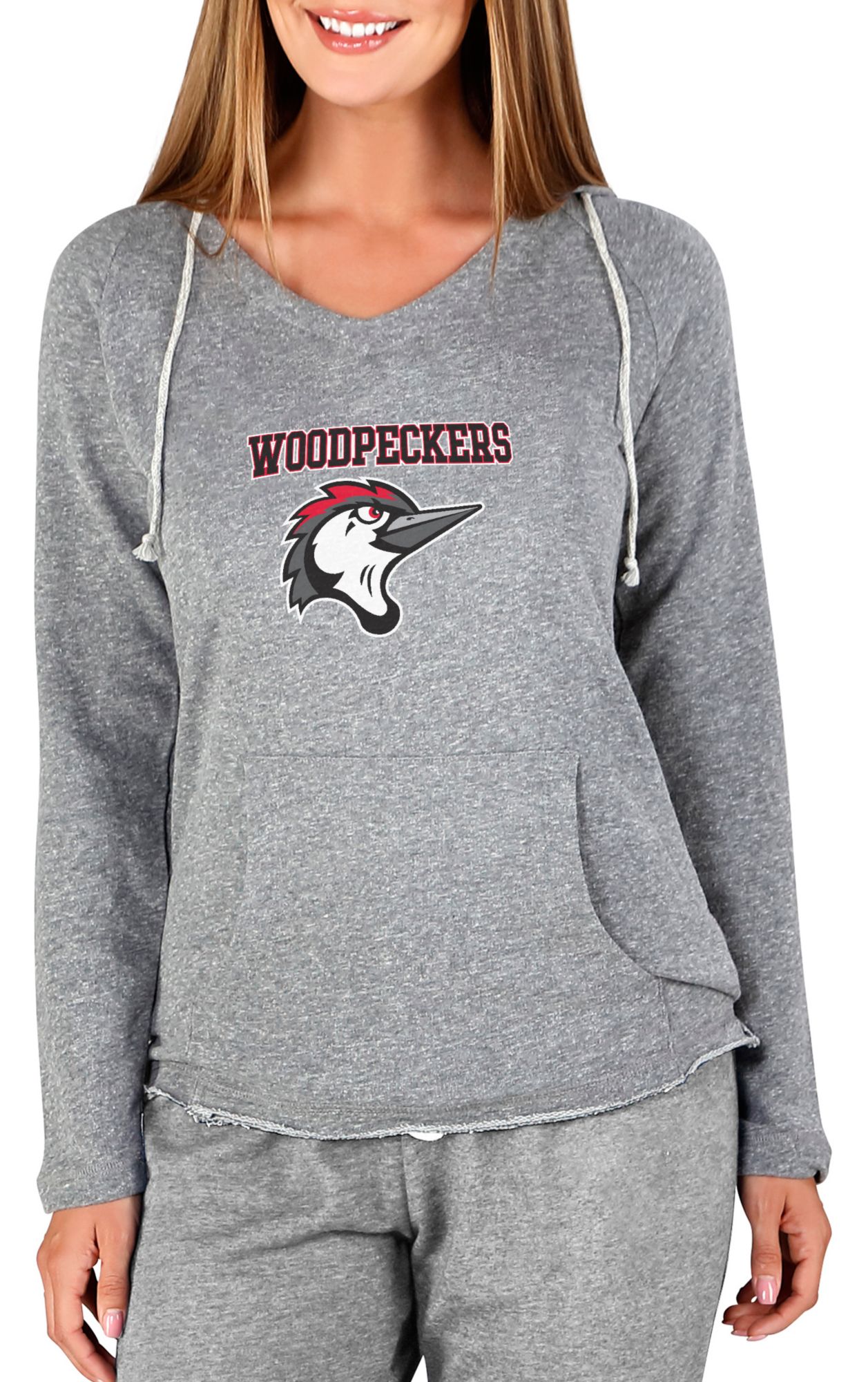 Concepts Sport Women's Fayetteville Woodpeckers Grey Mainstream Hoodie