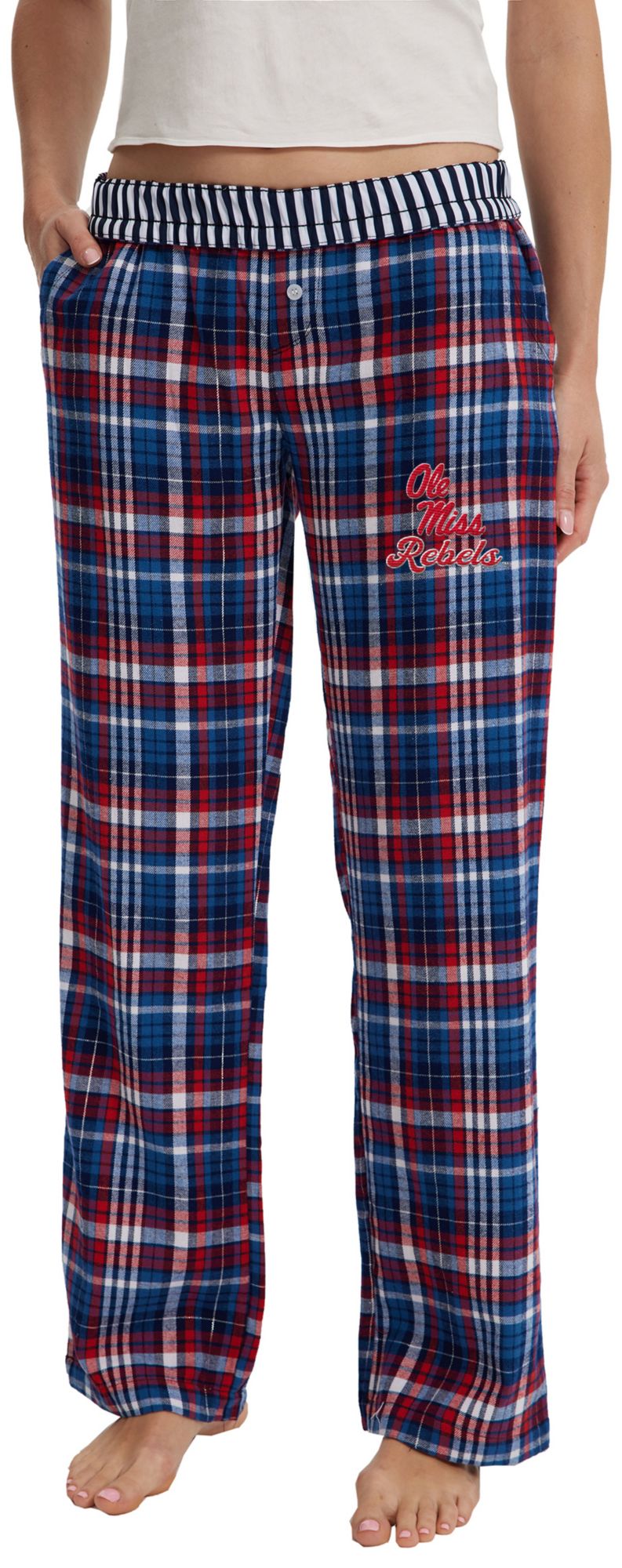 Concepts Sport Women's Ole Miss Rebels Multi-Plaid Laney Sleep Pants