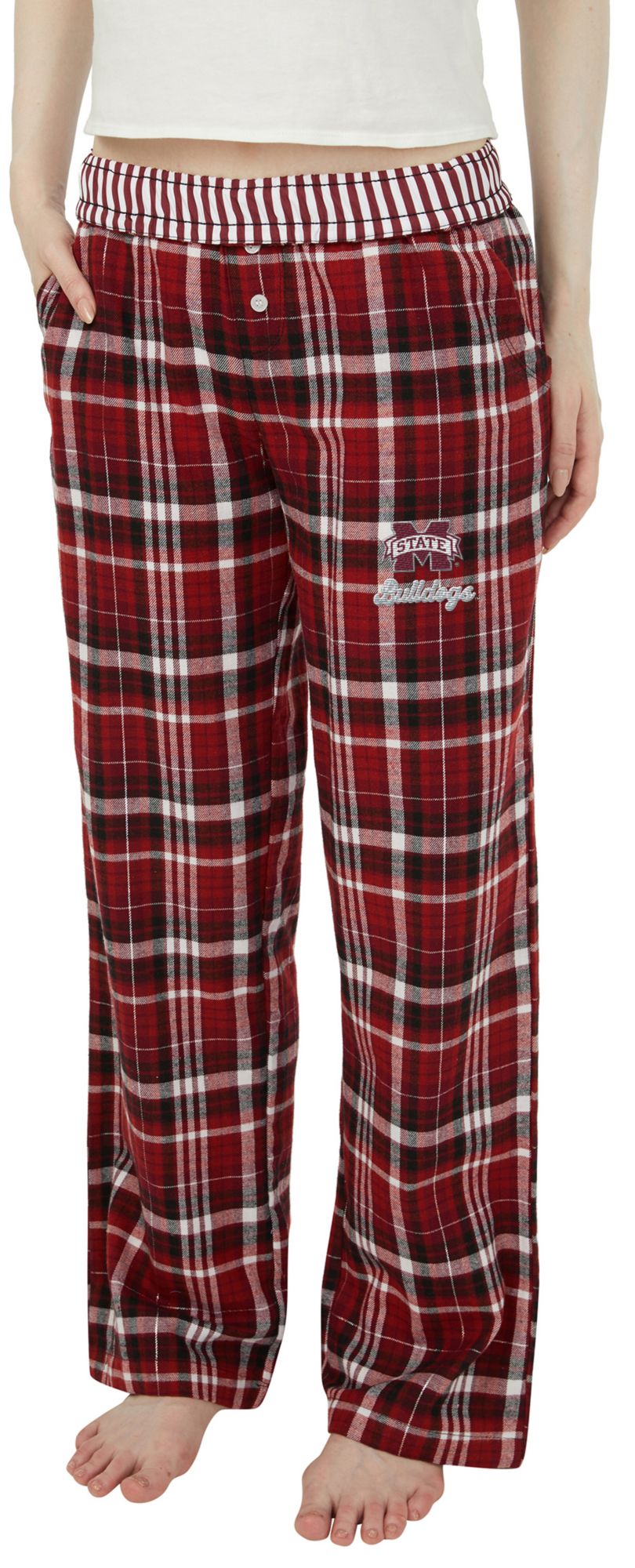 Concepts Sport Women's Mississippi State Bulldogs Multi-Plaid Laney Sleep Pants