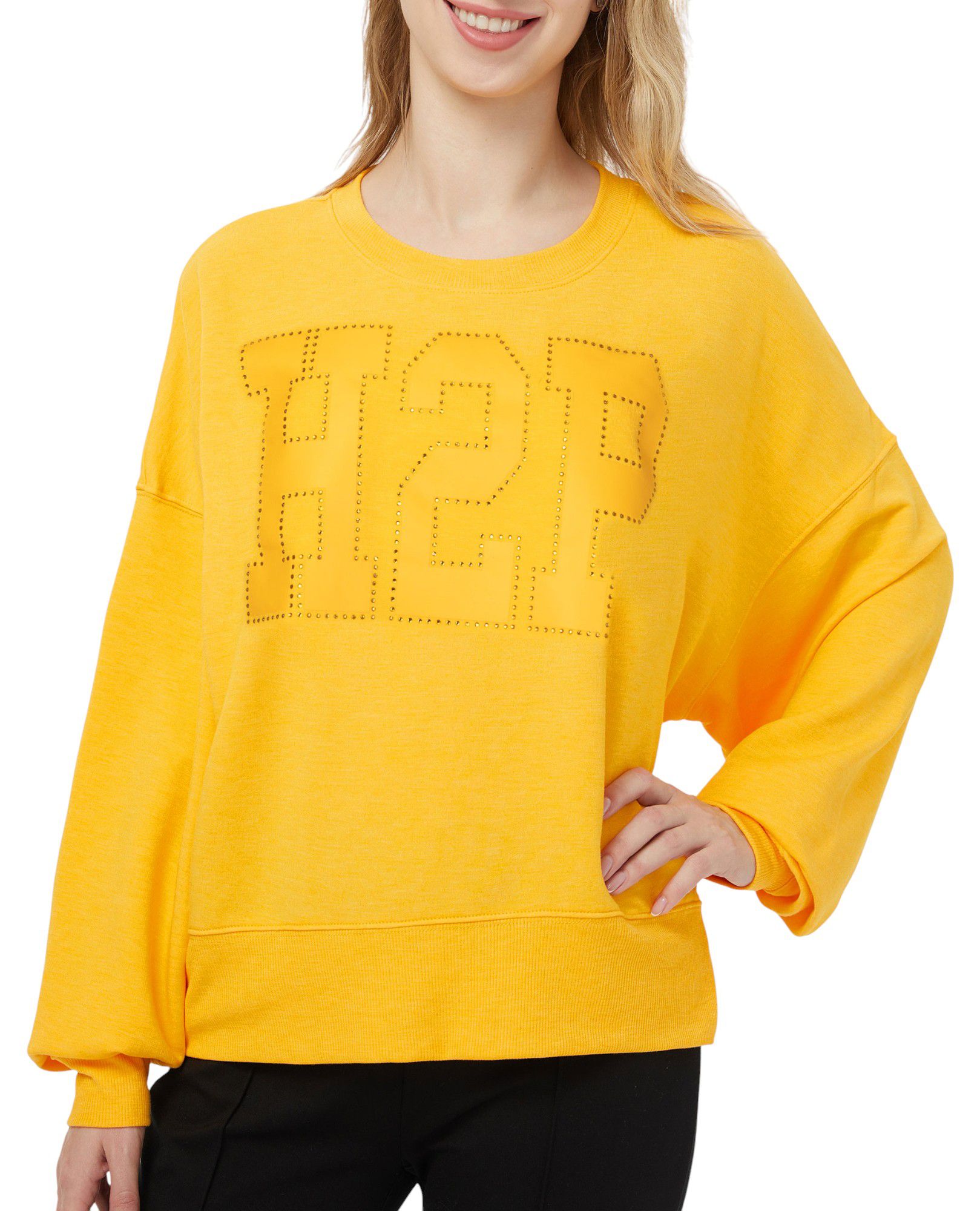 Concepts Sport Women's Pitt Panthers Gold Rhumba Crewneck