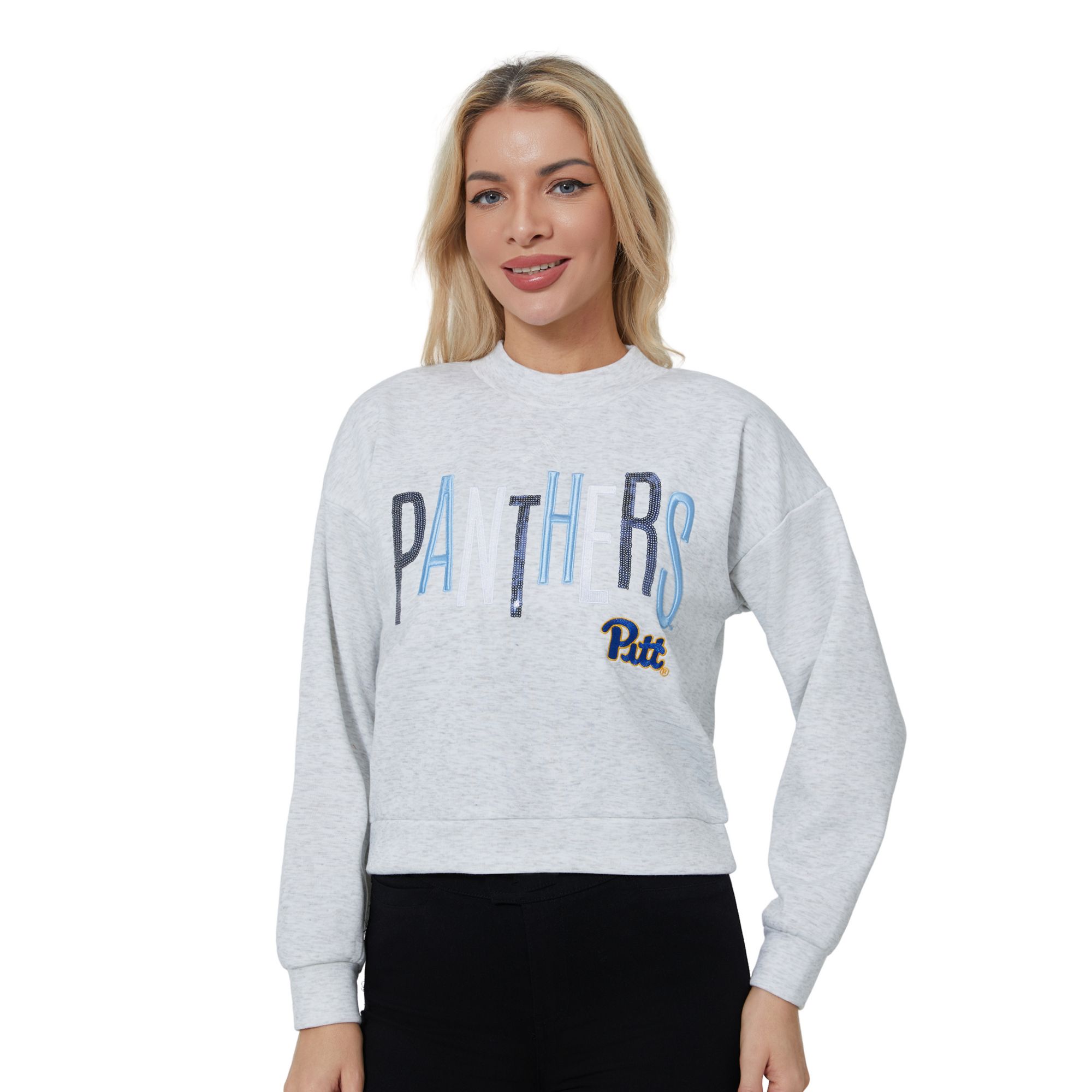 Concepts Sport Women's Pitt Panthers Gray Lilian Pullover Sweatshirt