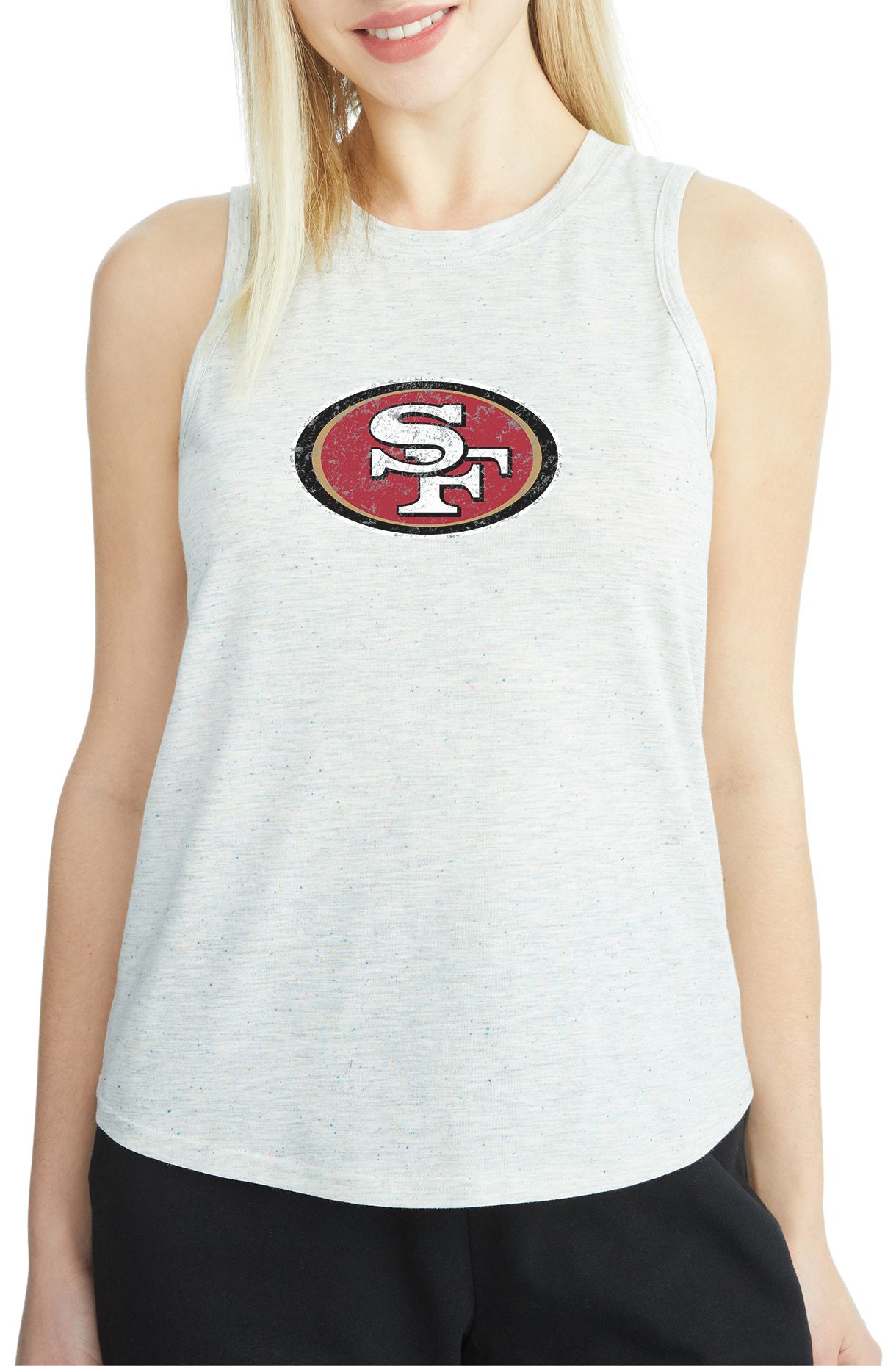 Concepts Sport Women's San Francisco 49ers Grey Speckle Tank Top