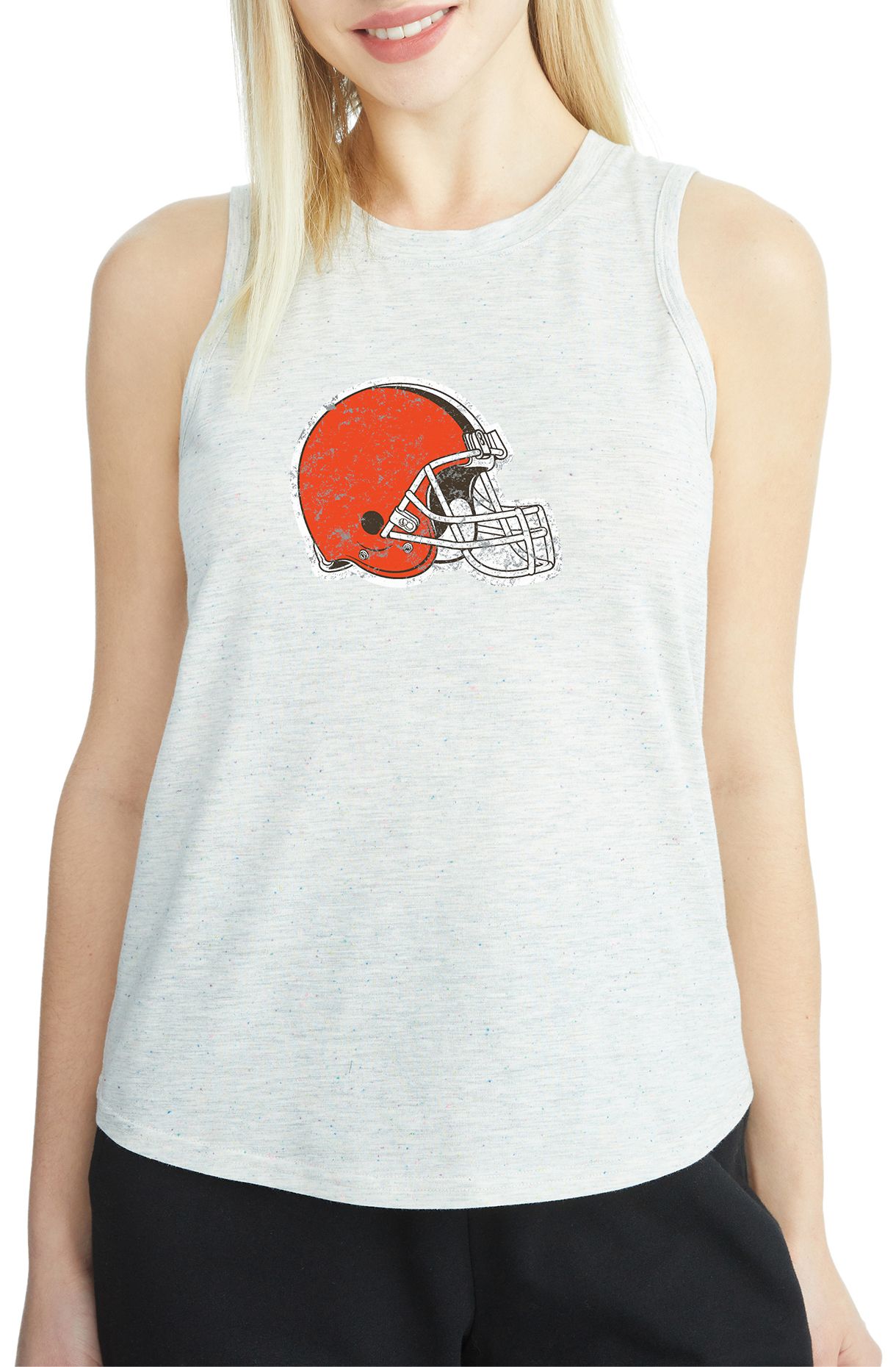 Concepts Sport Women's Cleveland Browns Grey Speckle Tank Top
