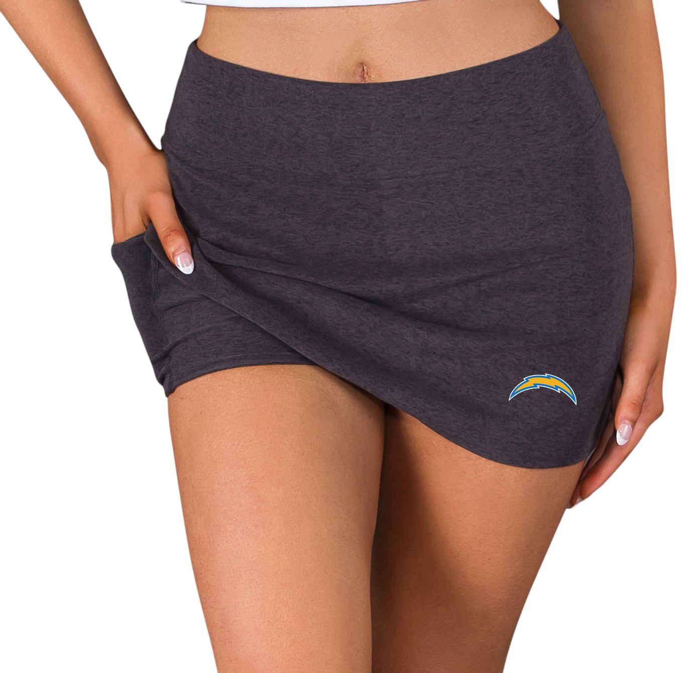 Concepts Sport Women's Los Angeles Chargers Charcoal Centerline Skort