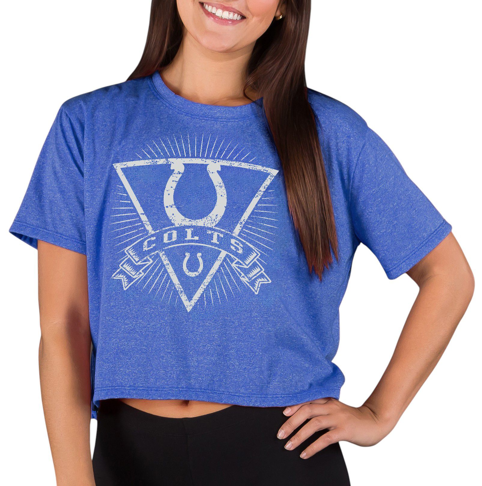 Concepts Sport Women's Indianapolis Colts Quest Team Mascot Short Sleeve T-Shirt