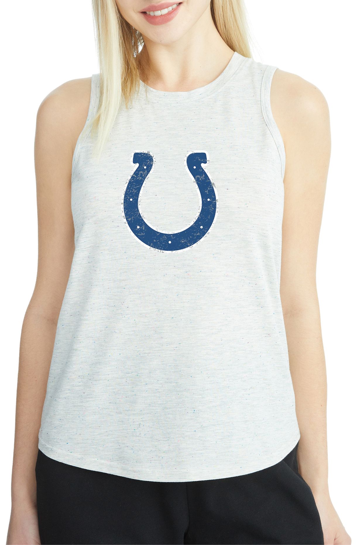 Concepts Sport Women's Indianapolis Colts Grey Speckle Tank Top