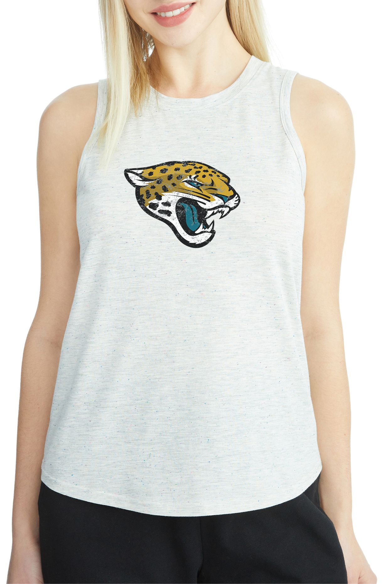 Concepts Sport Women's Jacksonville Jaguars Grey Speckle Tank Top