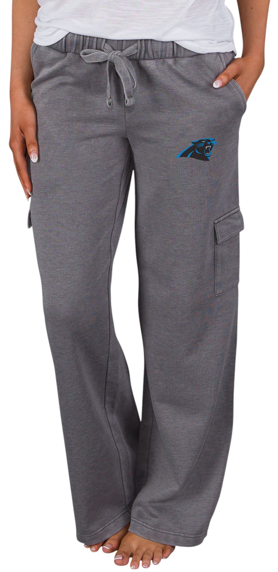 Concepts Sport Women's Carolina Panthers Charcoal Trackside Cargo Pants