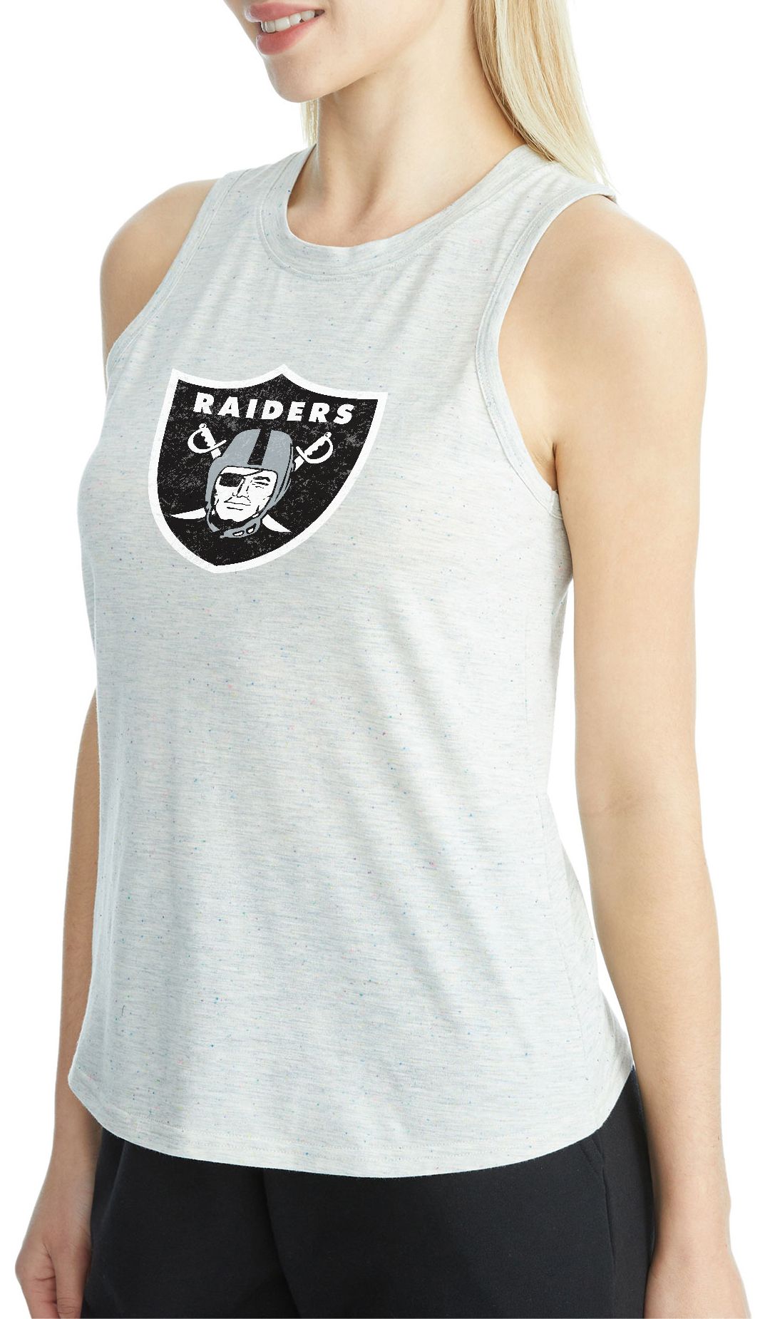 Concepts Sport Women's Las Vegas Raiders Grey Speckle Tank Top