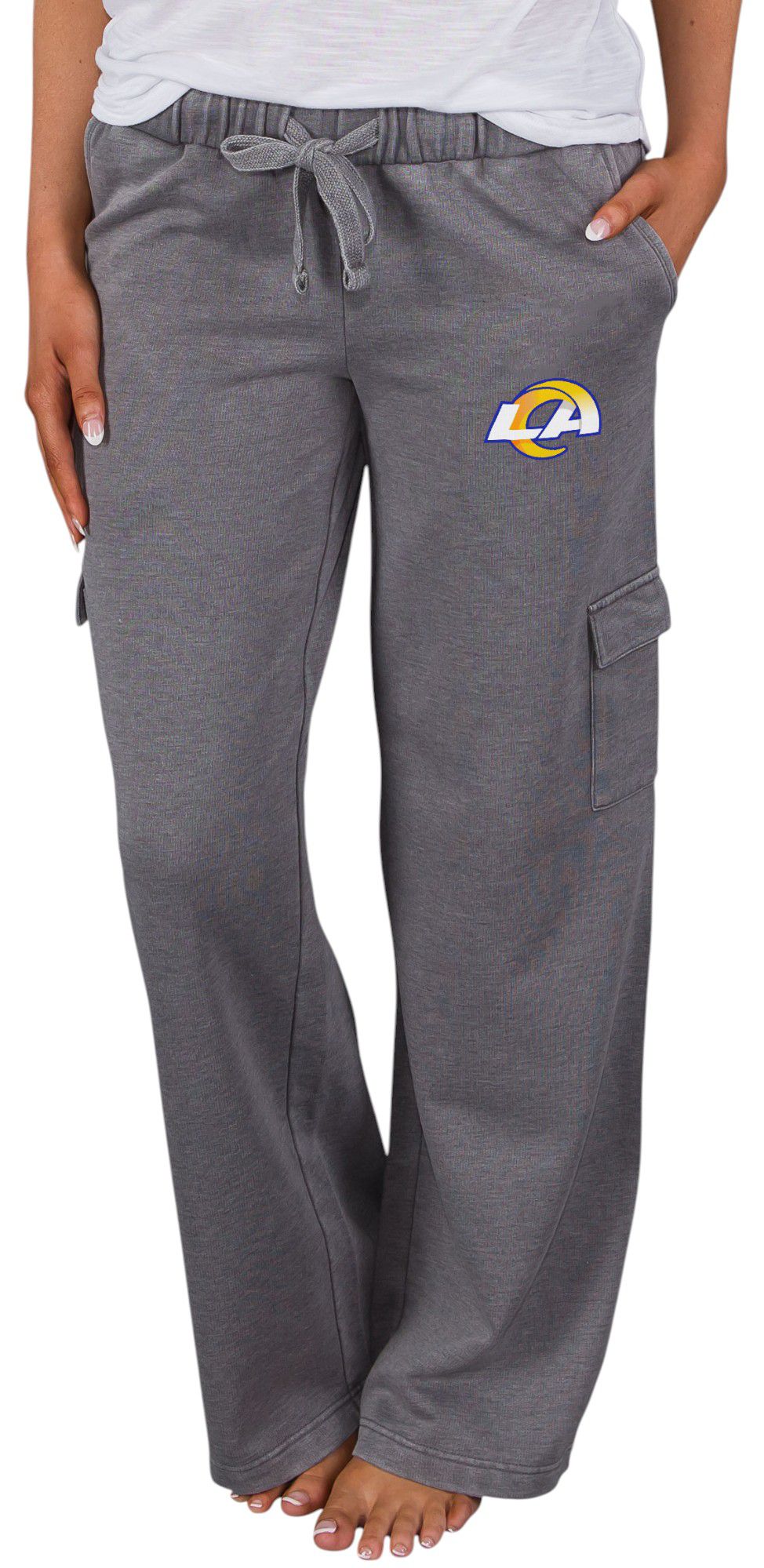 Concepts Sport Women's Los Angeles Rams Charcoal Trackside Cargo Pants