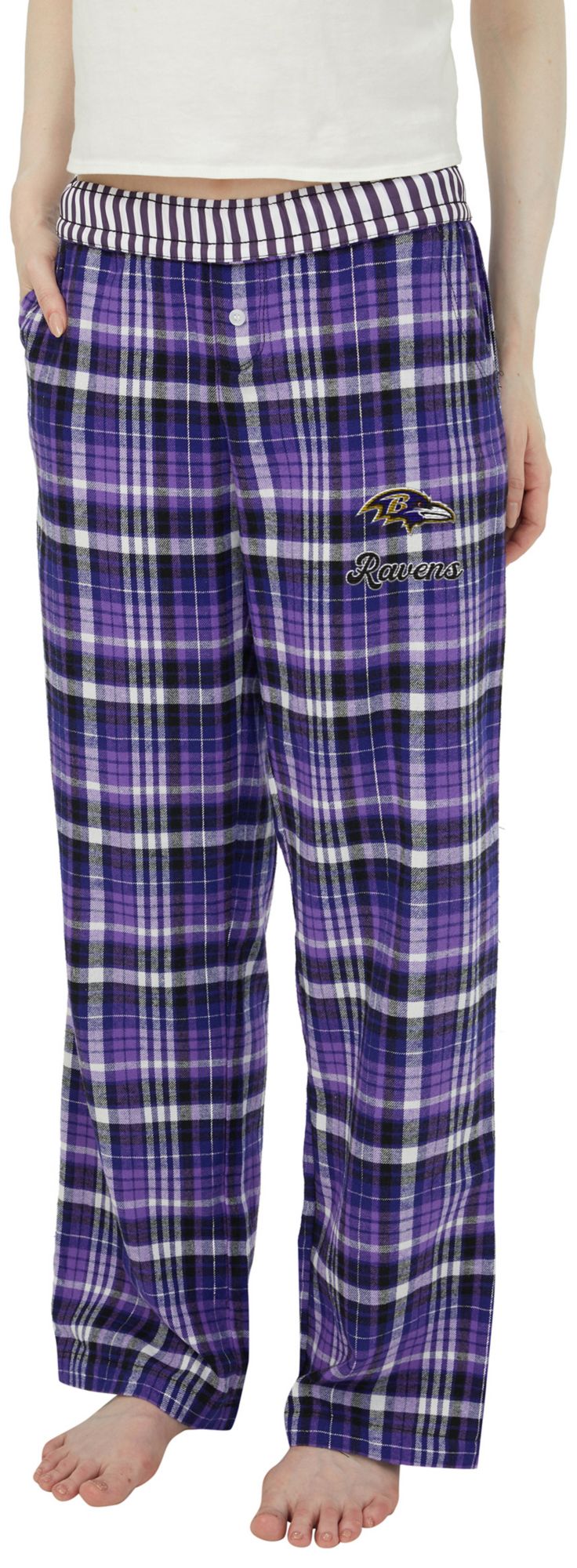 Concepts Sport Women's Baltimore Ravens Purple Laney Flannel Sleep Pants