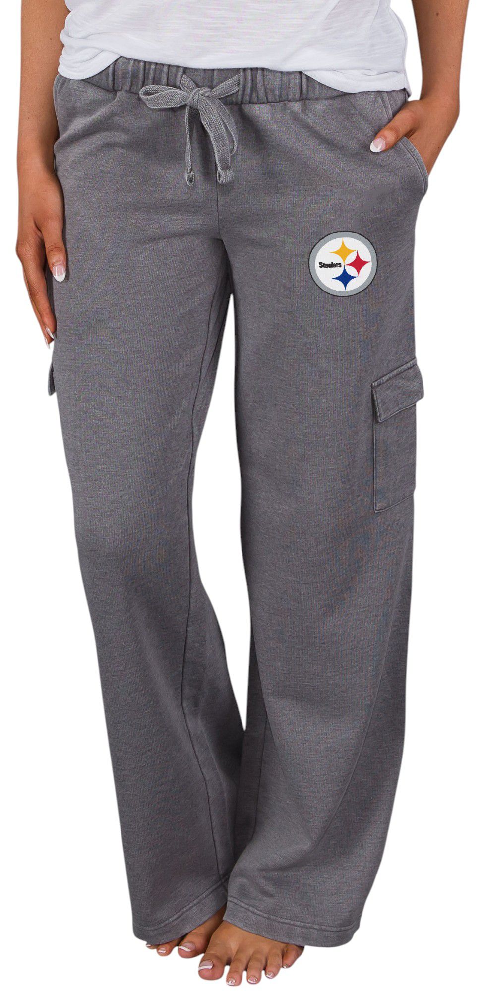 Concepts Sport Women's Pittsburgh Steelers Charcoal Trackside Cargo Pants