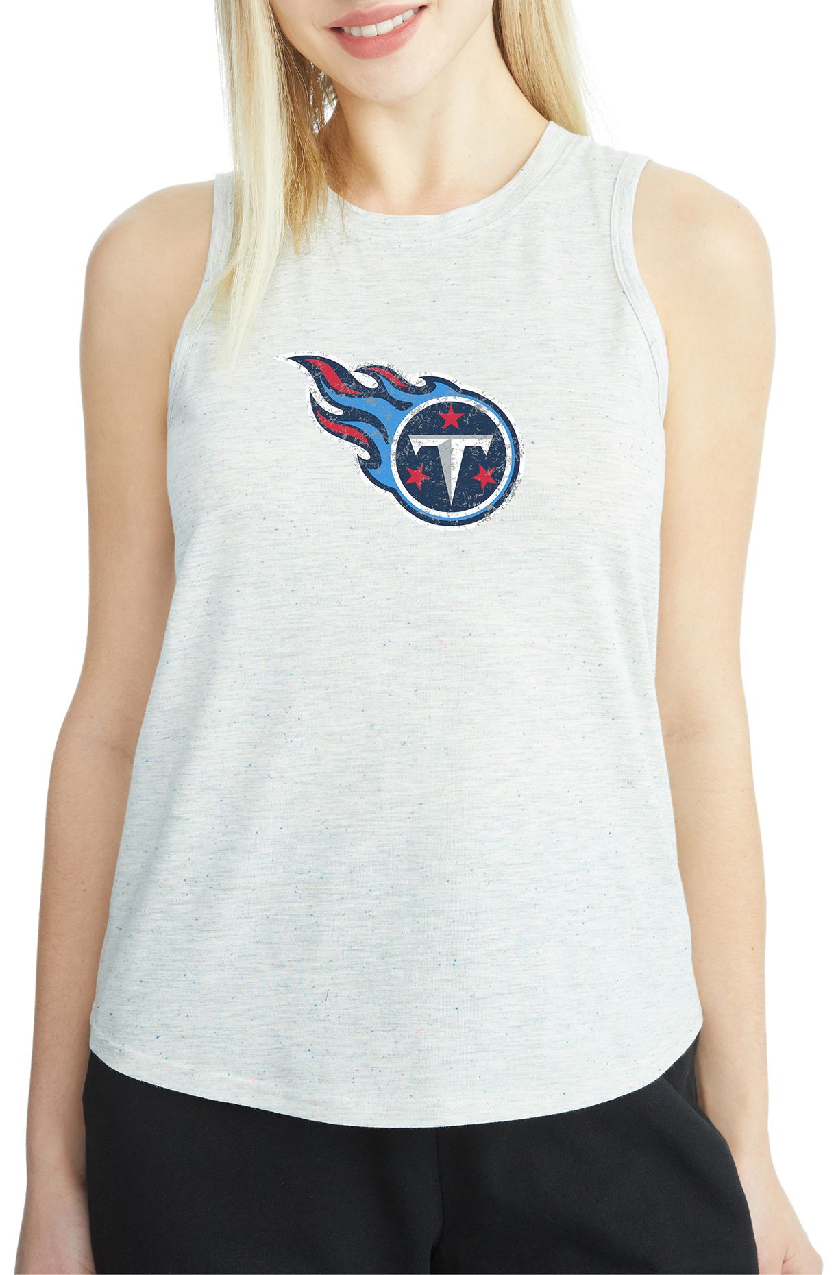 Concepts Sport Women's Tennessee Titans Grey Speckle Tank Top