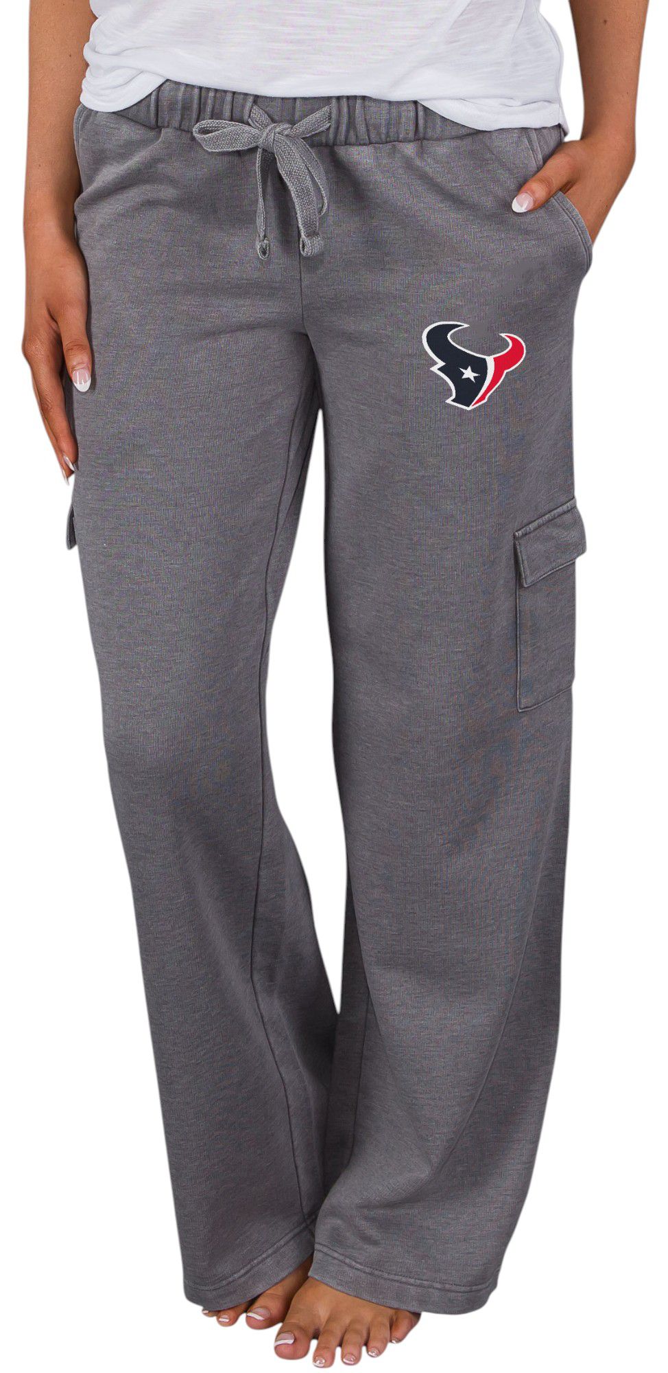 Concepts Sport Women's Houston Texans Charcoal Trackside Cargo Pants