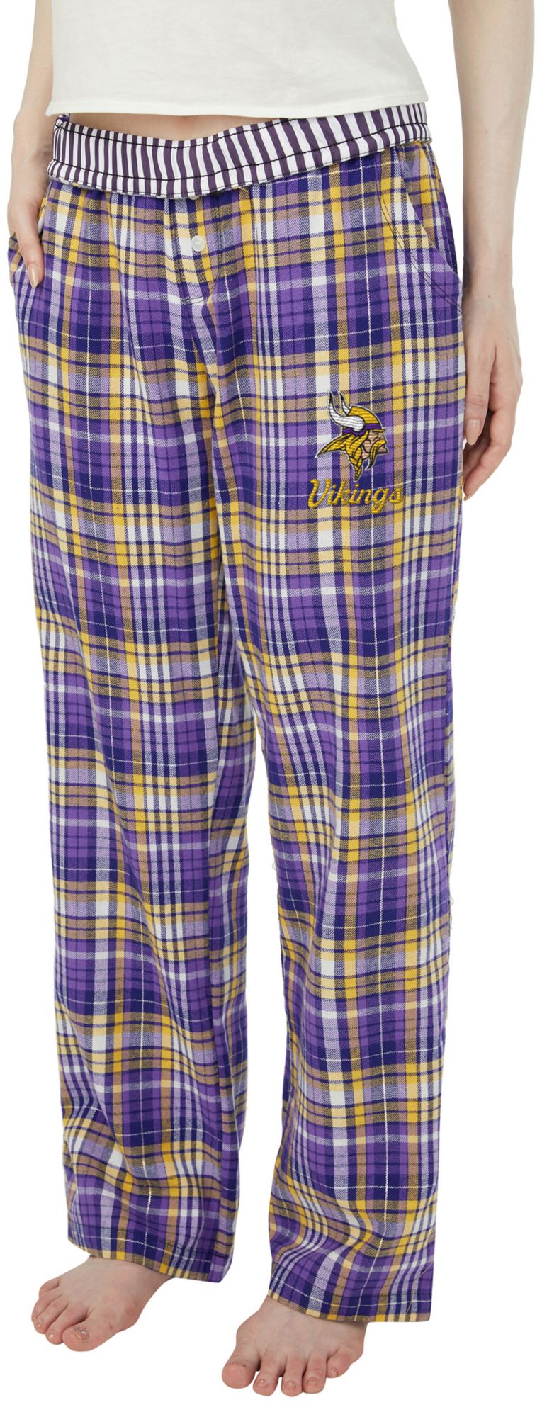 Concepts Sport Women's Minnesota Vikings Purple Laney Flannel Sleep Pants