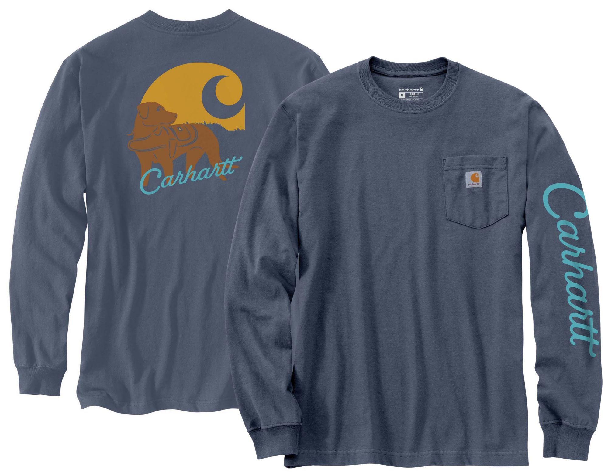 Carhartt Men's Dog Graphic Long Sleeve T-Shirt