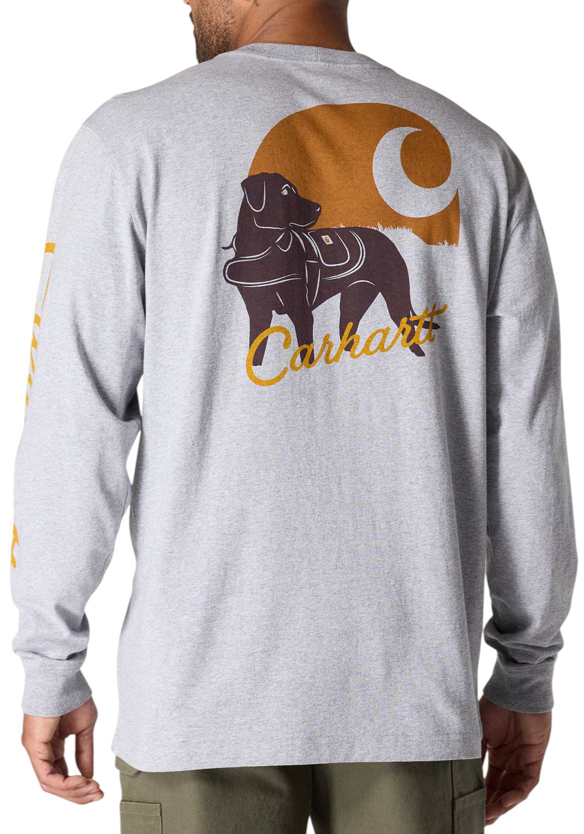 Carhartt Men's Dog Graphic Long Sleeve T-Shirt