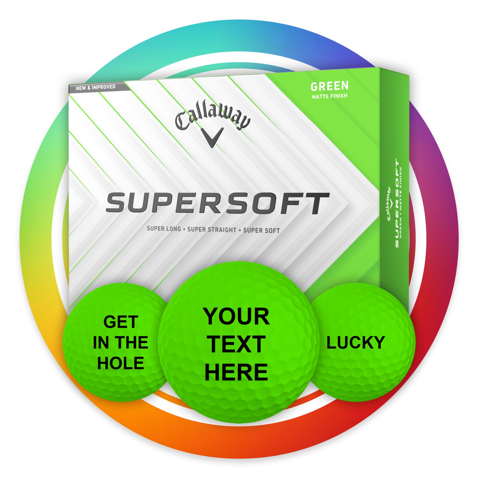 Callaway 2025 Supersoft Personalized Golf Balls