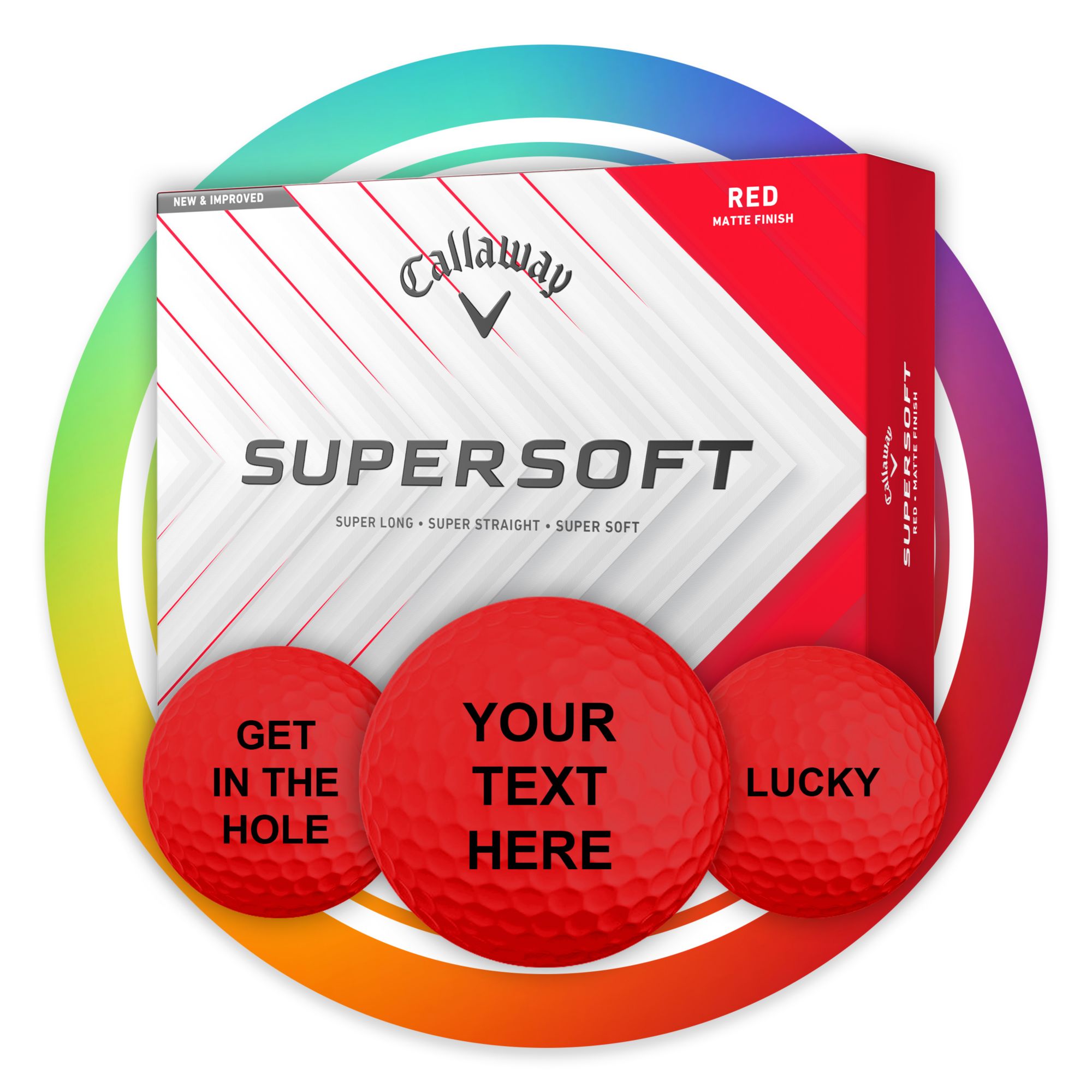 Callaway 2025 Supersoft Personalized Golf Balls