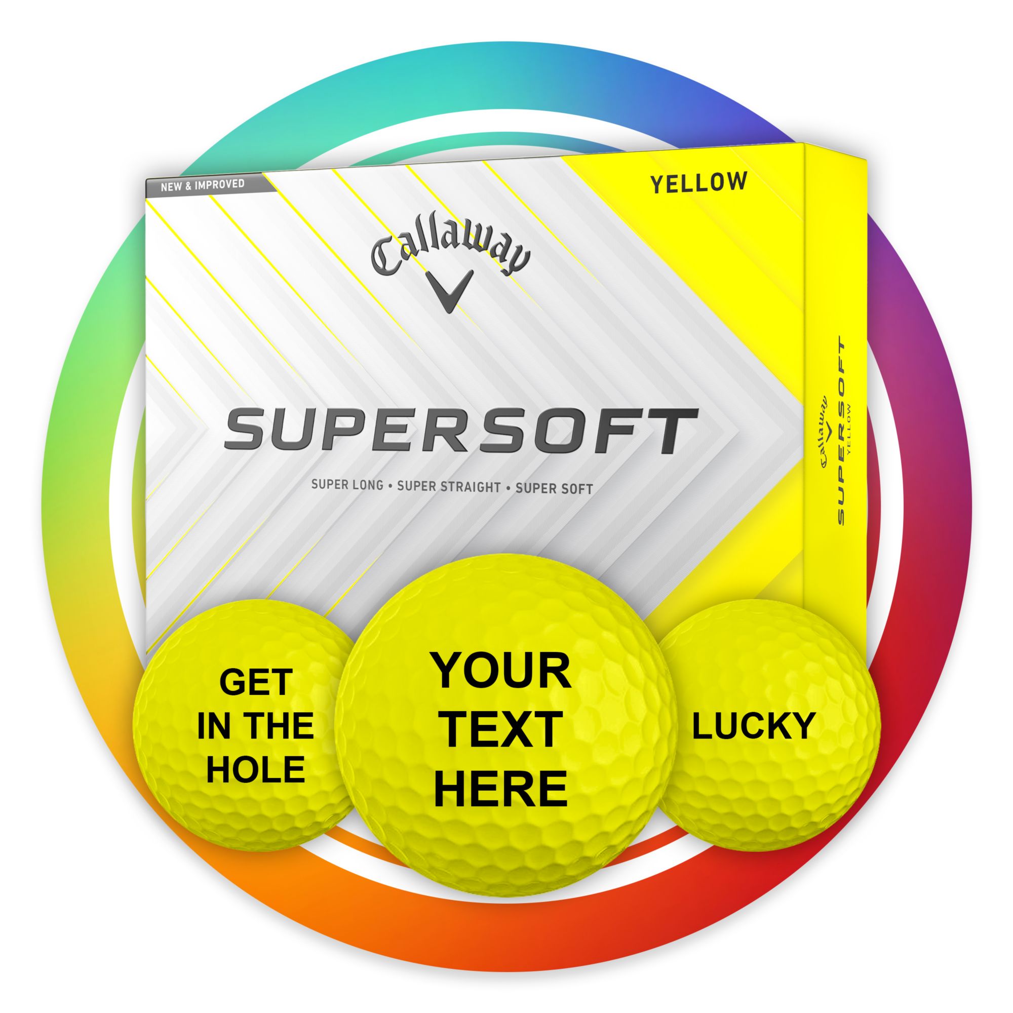 Callaway 2025 Supersoft Personalized Golf Balls