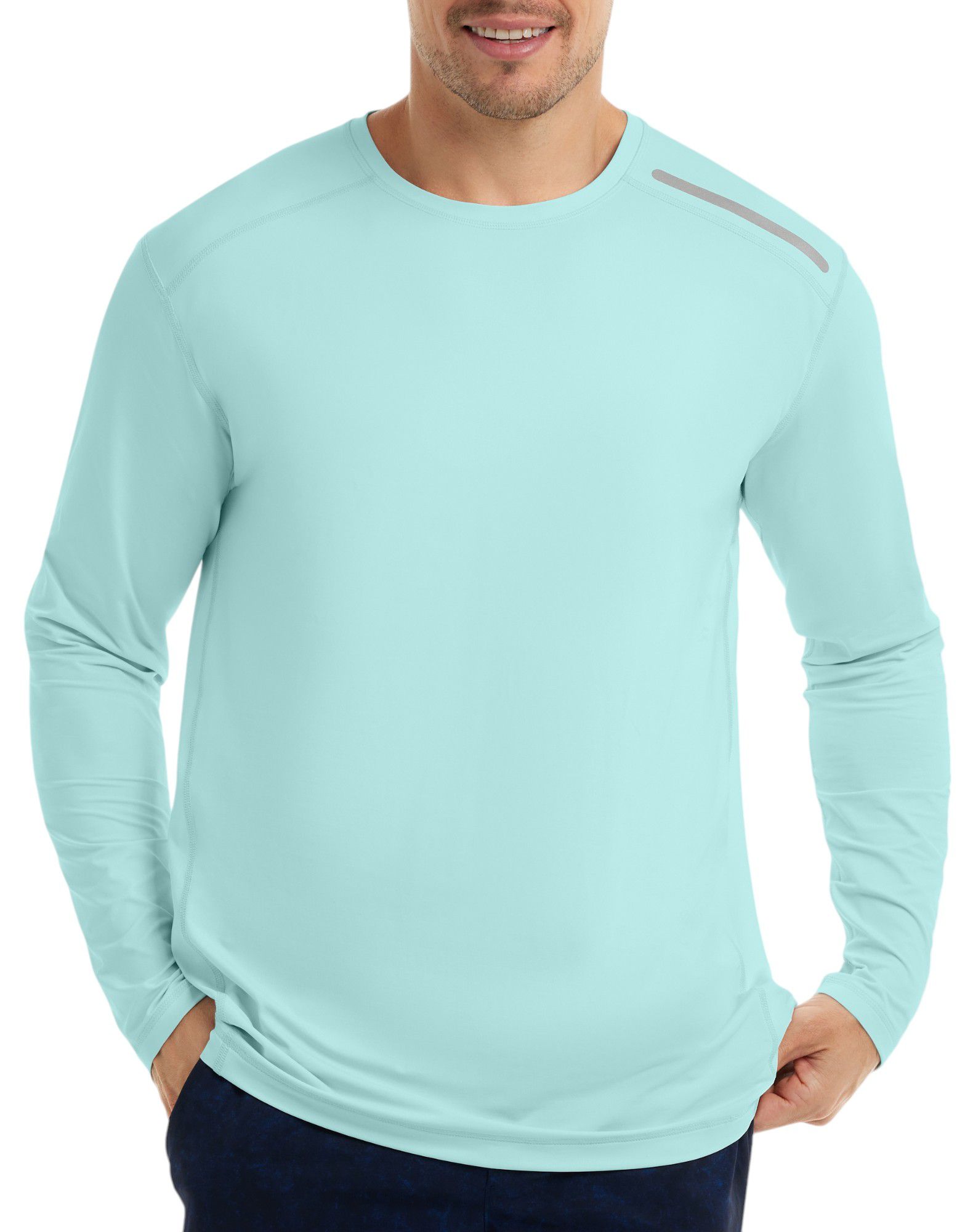 BloqUV Men's Jet Long Sleeve Tennis Shirt