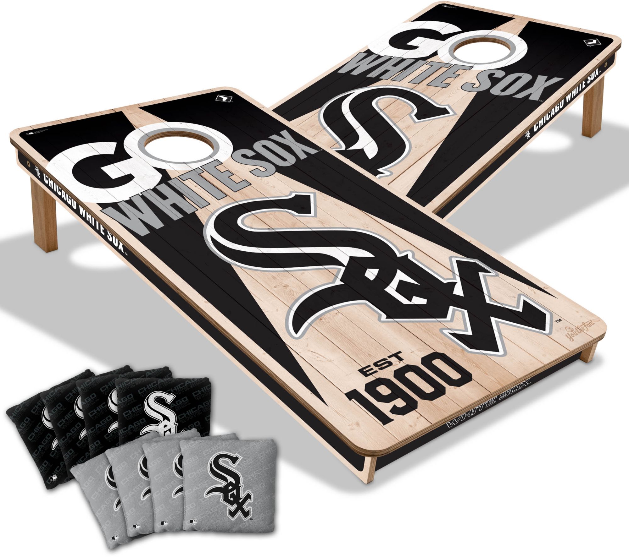 YouTheFan Chicago White Sox 2' x 4' Cornhole Boards