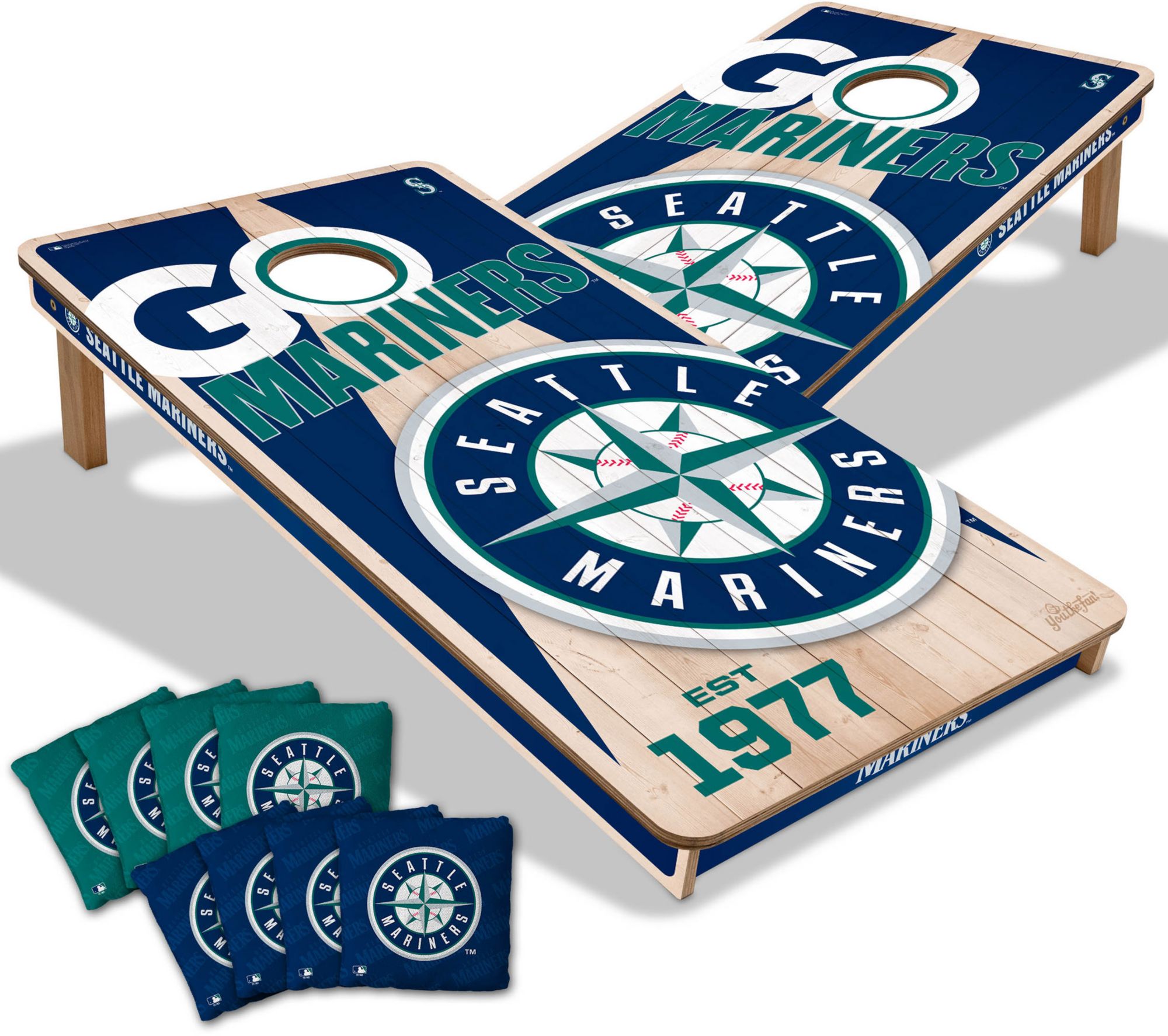 YouTheFan Seattle Mariners 2' x 4' Cornhole Boards