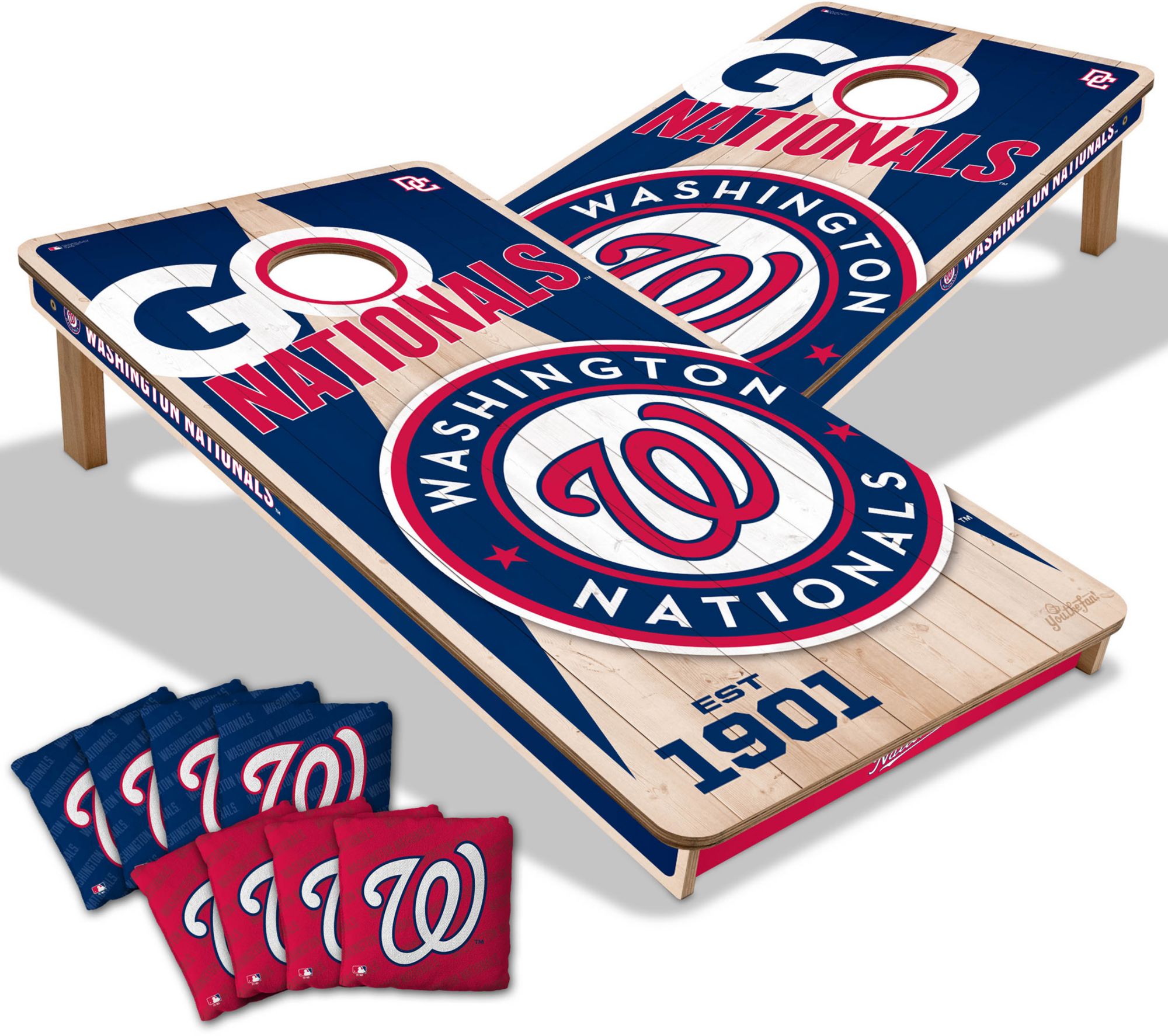 YouTheFan Washington Nationals 2' x 4' Cornhole Boards