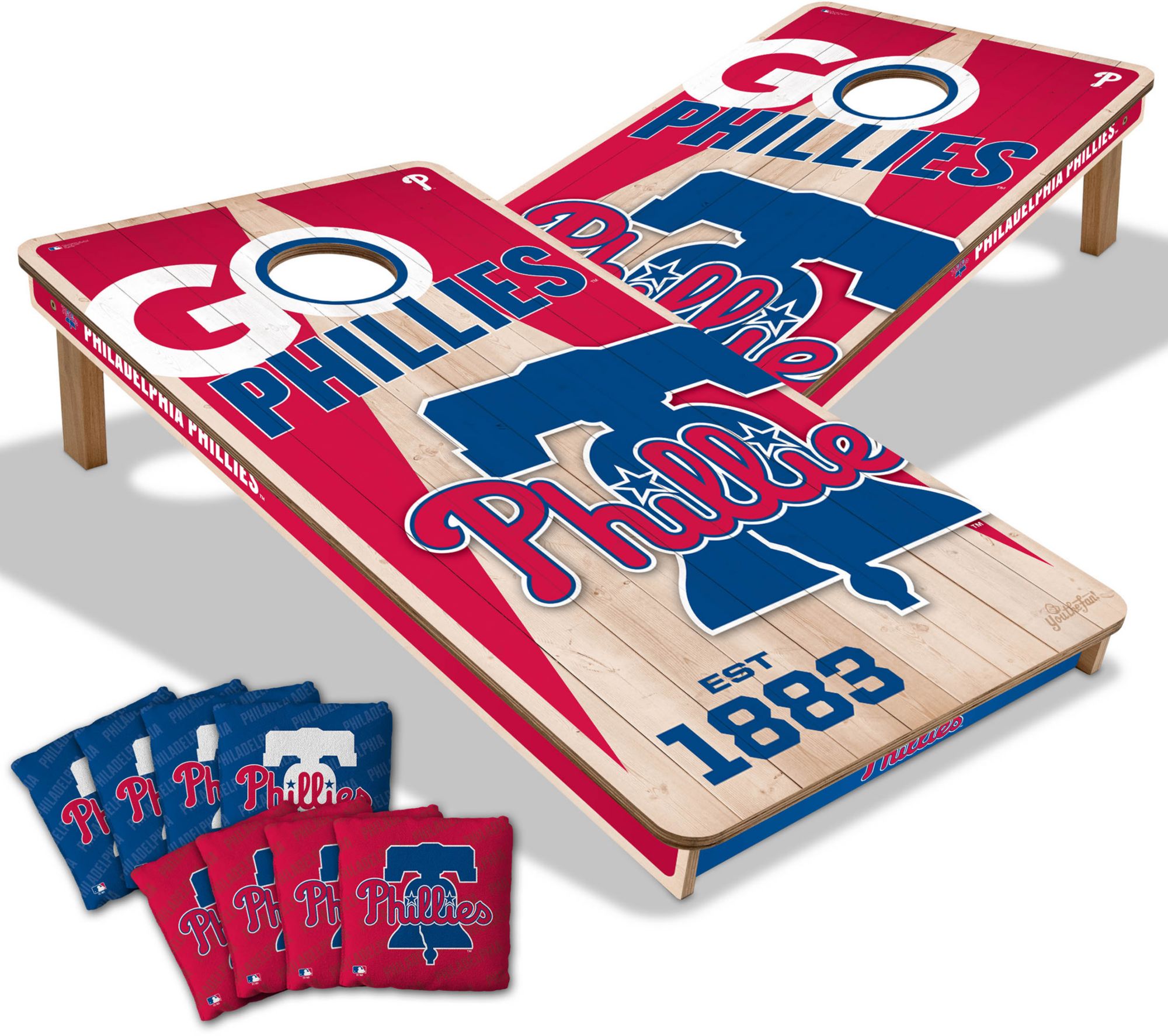 YouTheFan Philadelphia Phillies 2' x 4' Cornhole Boards