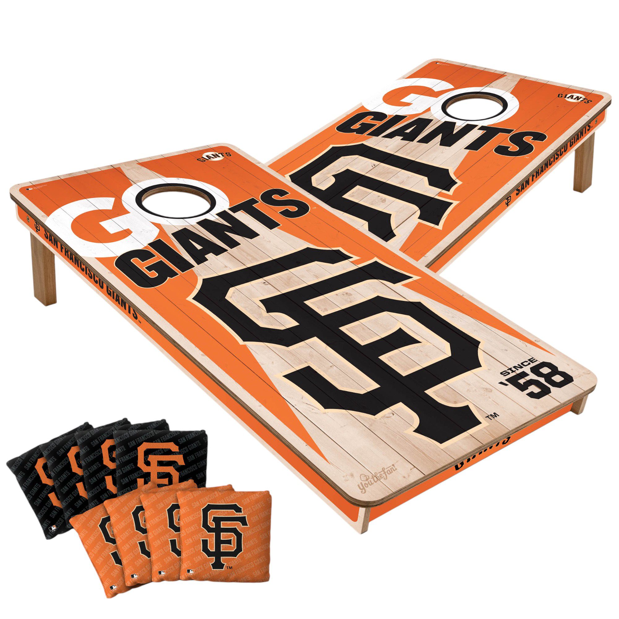 YouTheFan San Francisco Giants 2' x 4' Cornhole Boards
