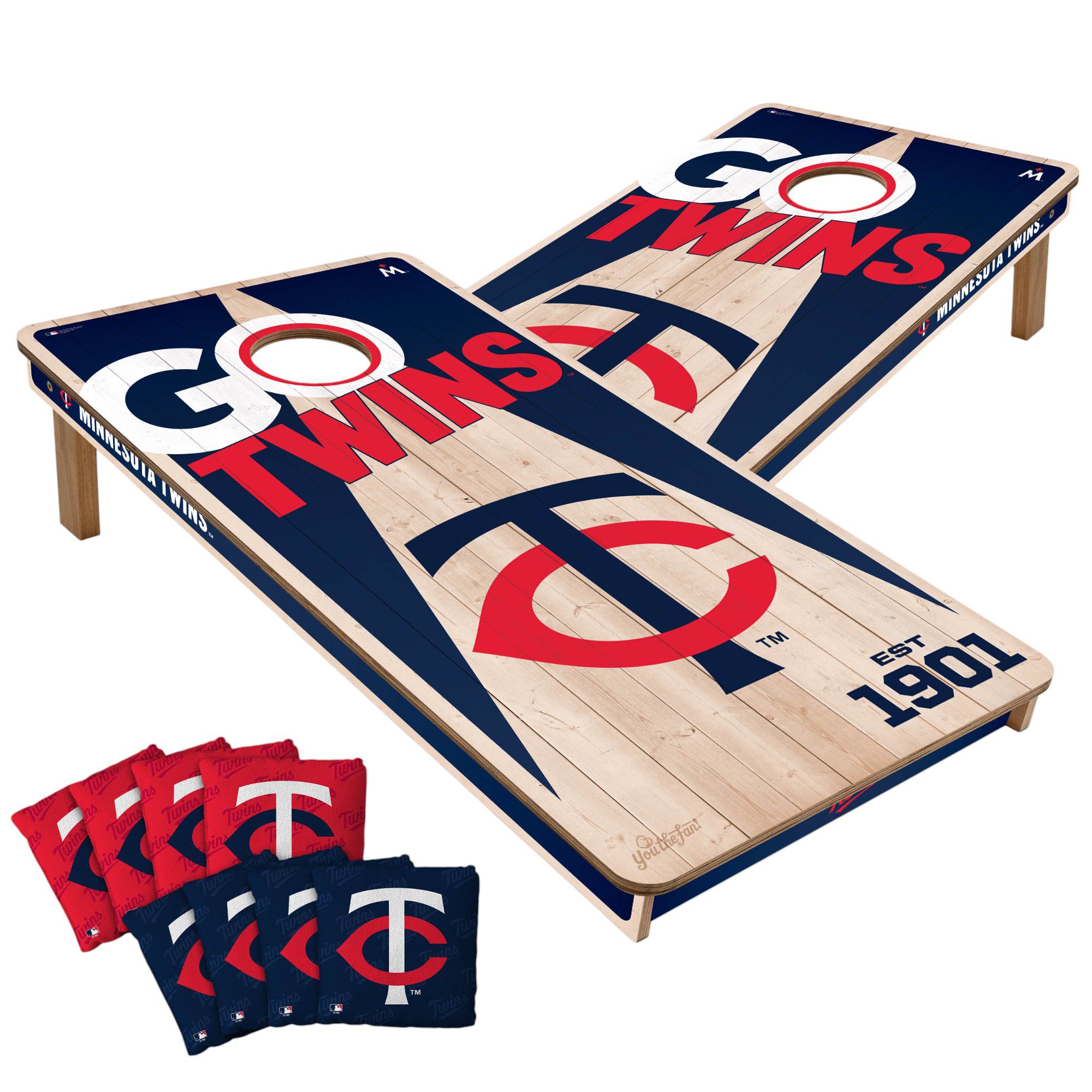 YouTheFan Tampa Bay Rays 2' x 4' Cornhole Boards