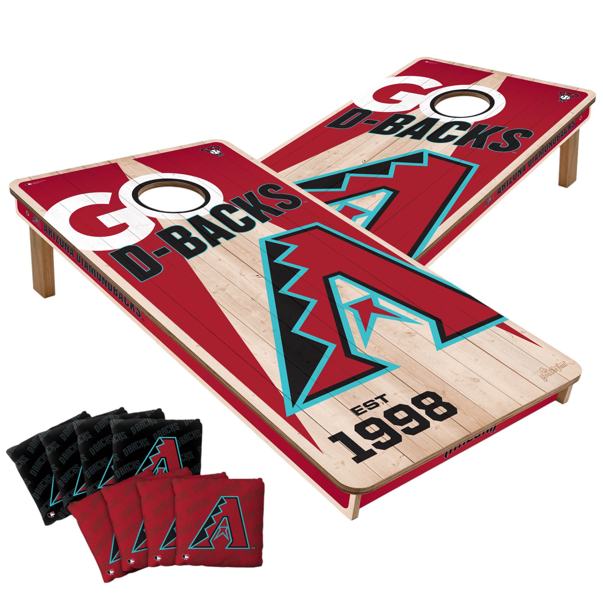 YouTheFan Arizona Diamondbacks 2' x 4' Cornhole Boards