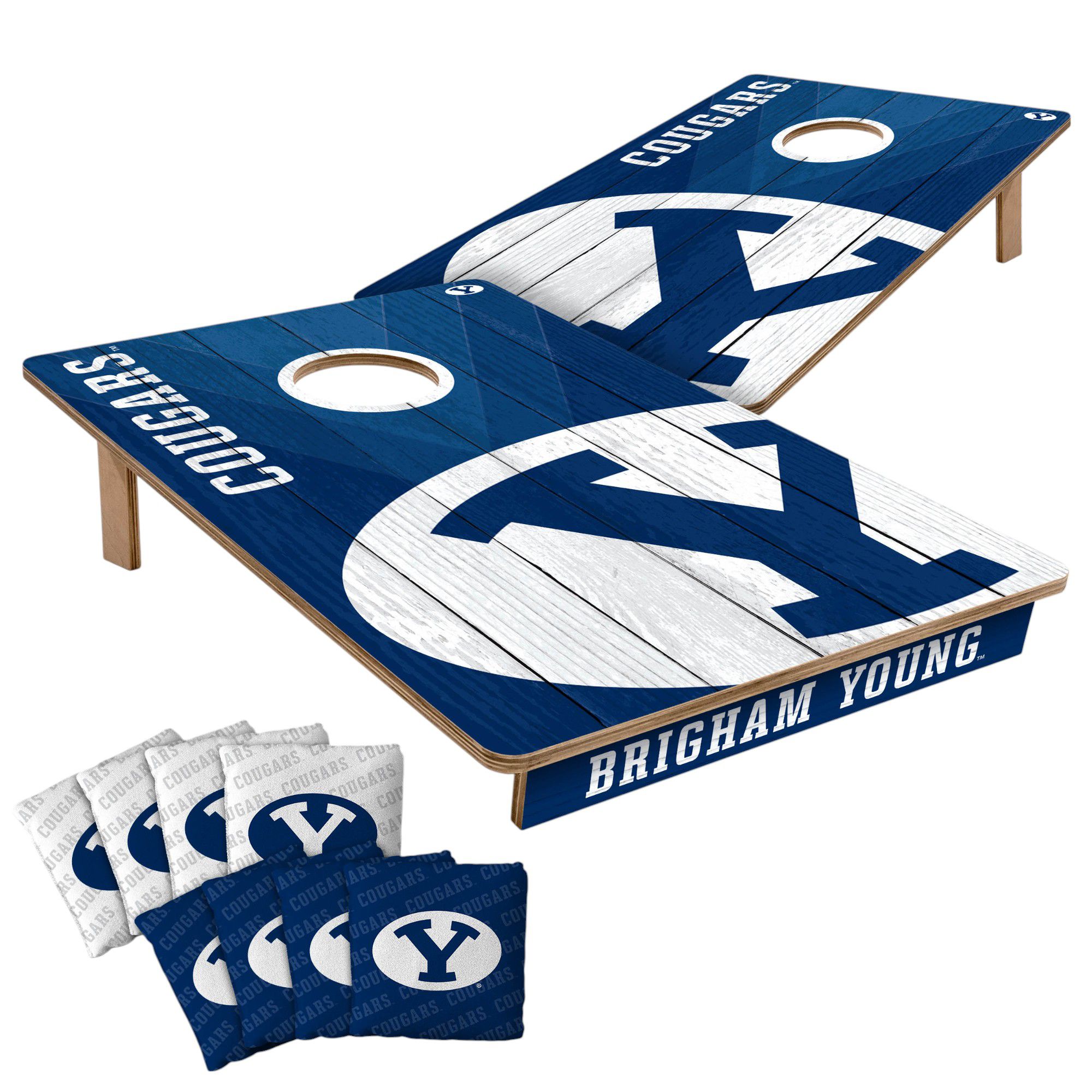 YouTheFan Brigham Young Cougars 2' x 3' Cornhole Boards