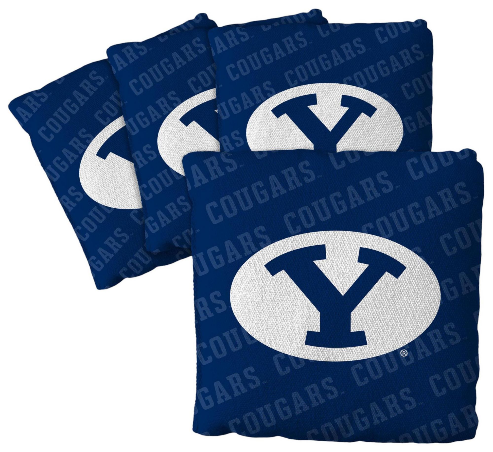 YouTheFan Brigham Young Cougars Blue 4-Pack Cornhole Bean Bag Set