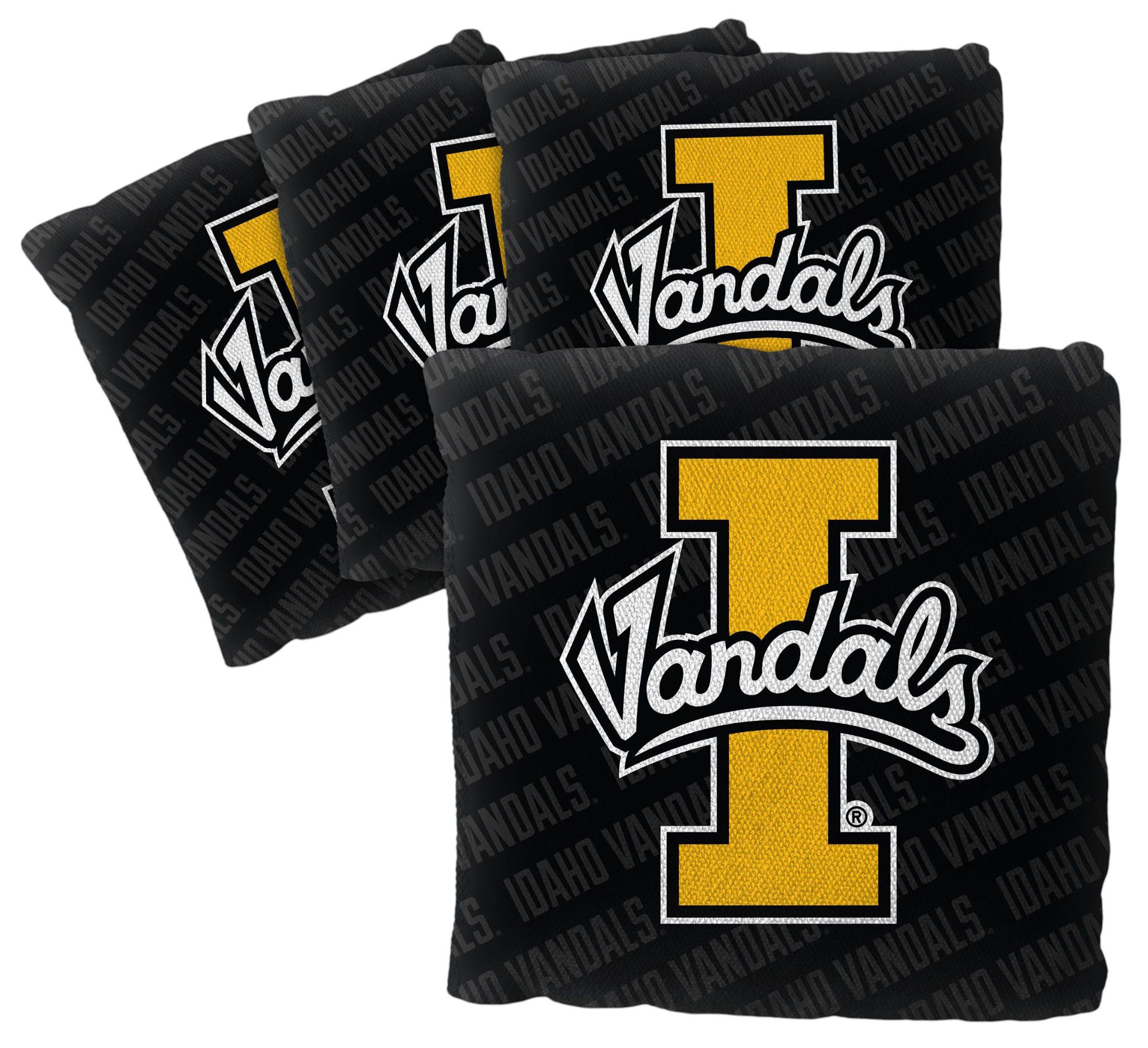 YouTheFan Idaho State Bengals Black 4-Pack Cornhole Bean Bag Set