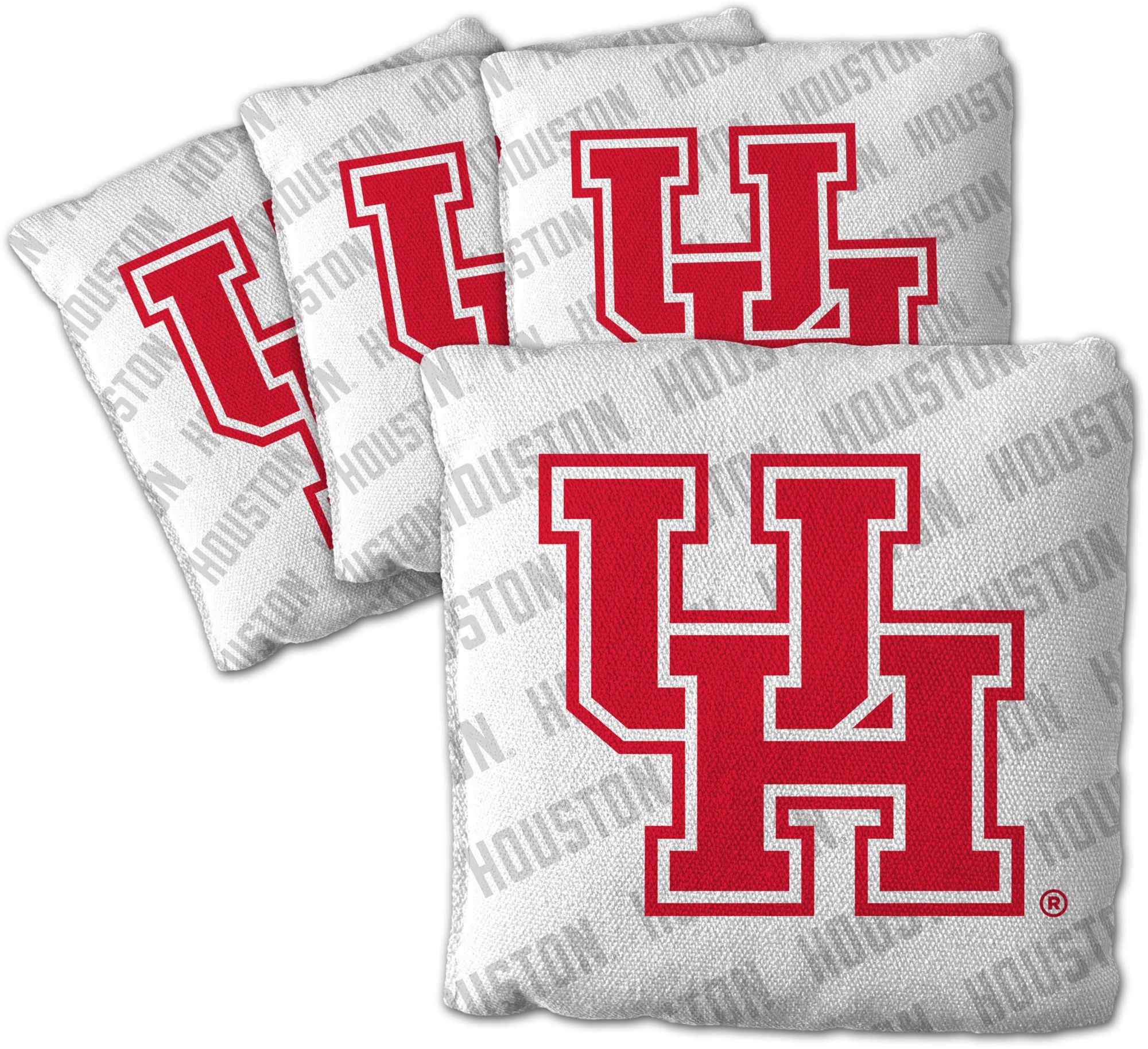 YouTheFan Houston Cougars White 4-Pack Cornhole Bean Bag Set