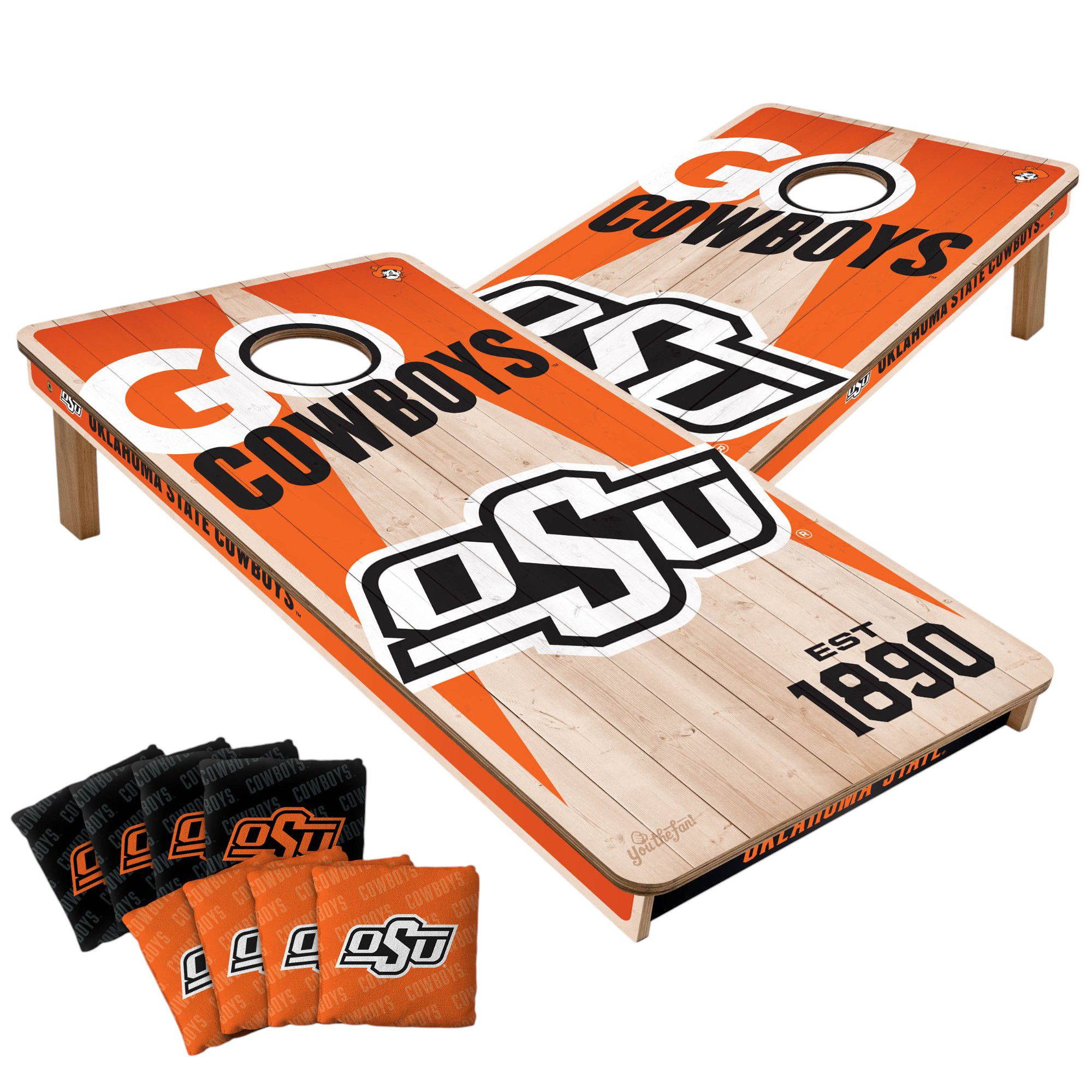 YouTheFan Oklahoma State Cowboys 2' x 4' Cornhole Boards