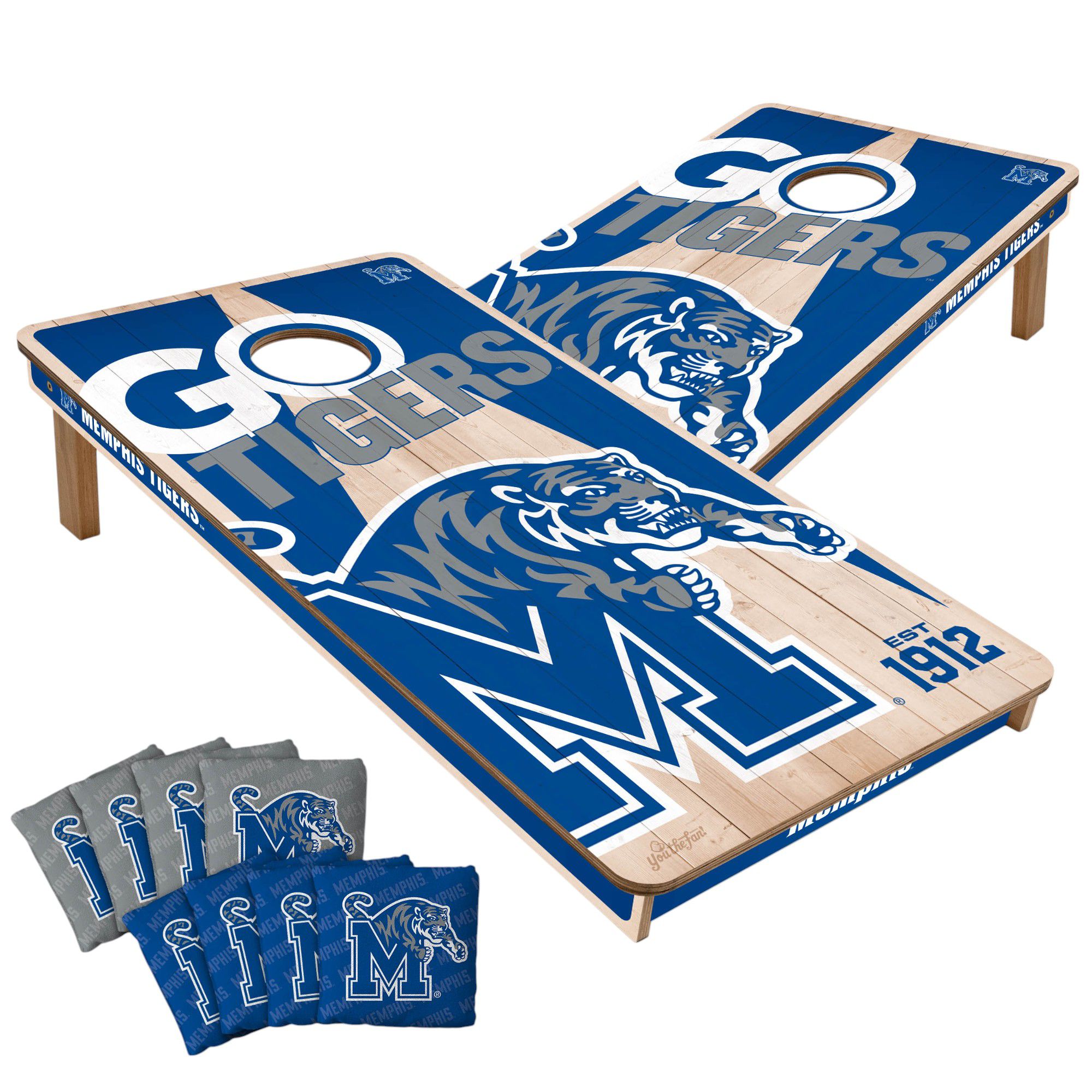 YouTheFan Memphis Tigers 2' x 4' Cornhole Boards