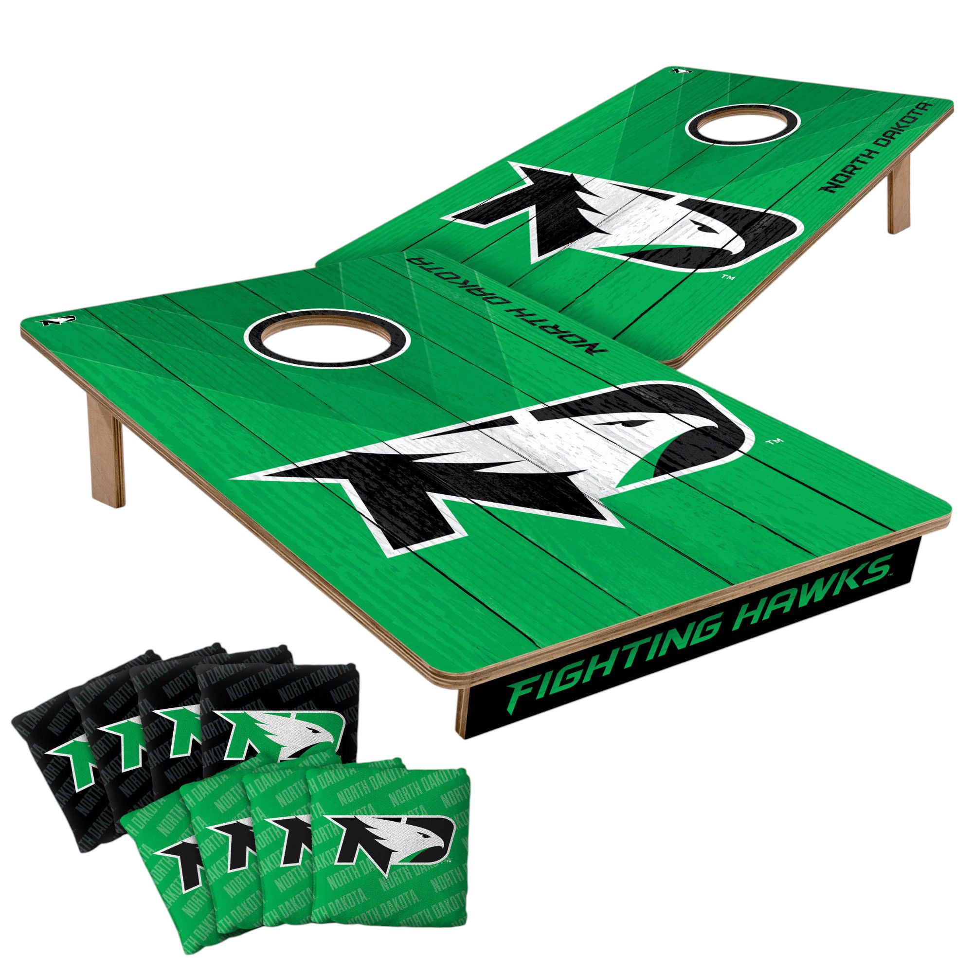 YouTheFan North Dakota Fighting Hawks 2' x 3' Cornhole Boards