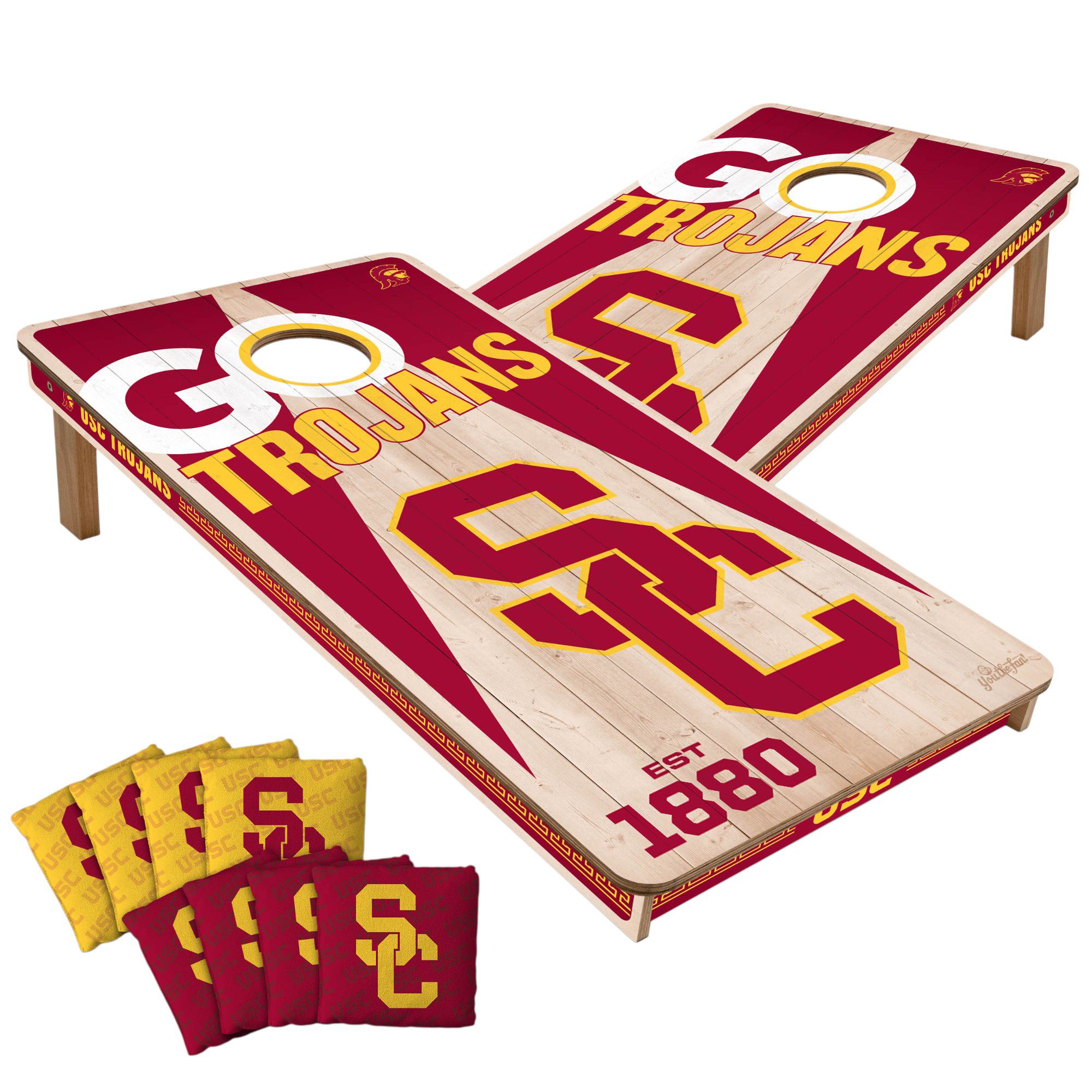 YouTheFan USC Trojans 2' x 4' Cornhole Boards