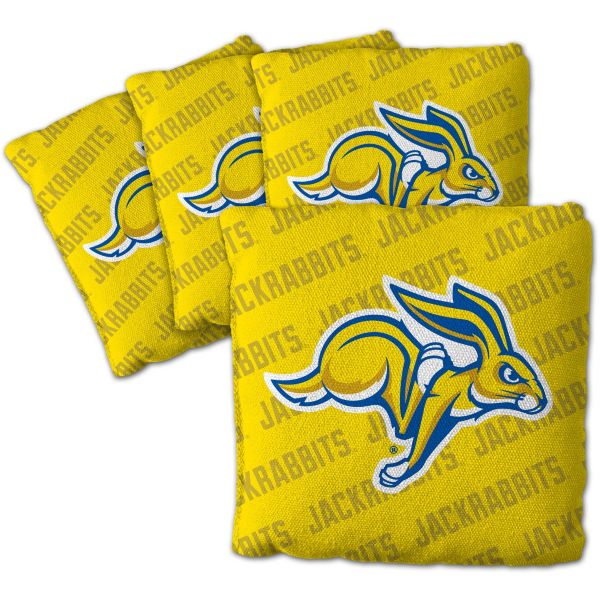 YouTheFan South Dakota State Jackrabbits Yellow 4-Pack Cornhole Bean Bag Set
