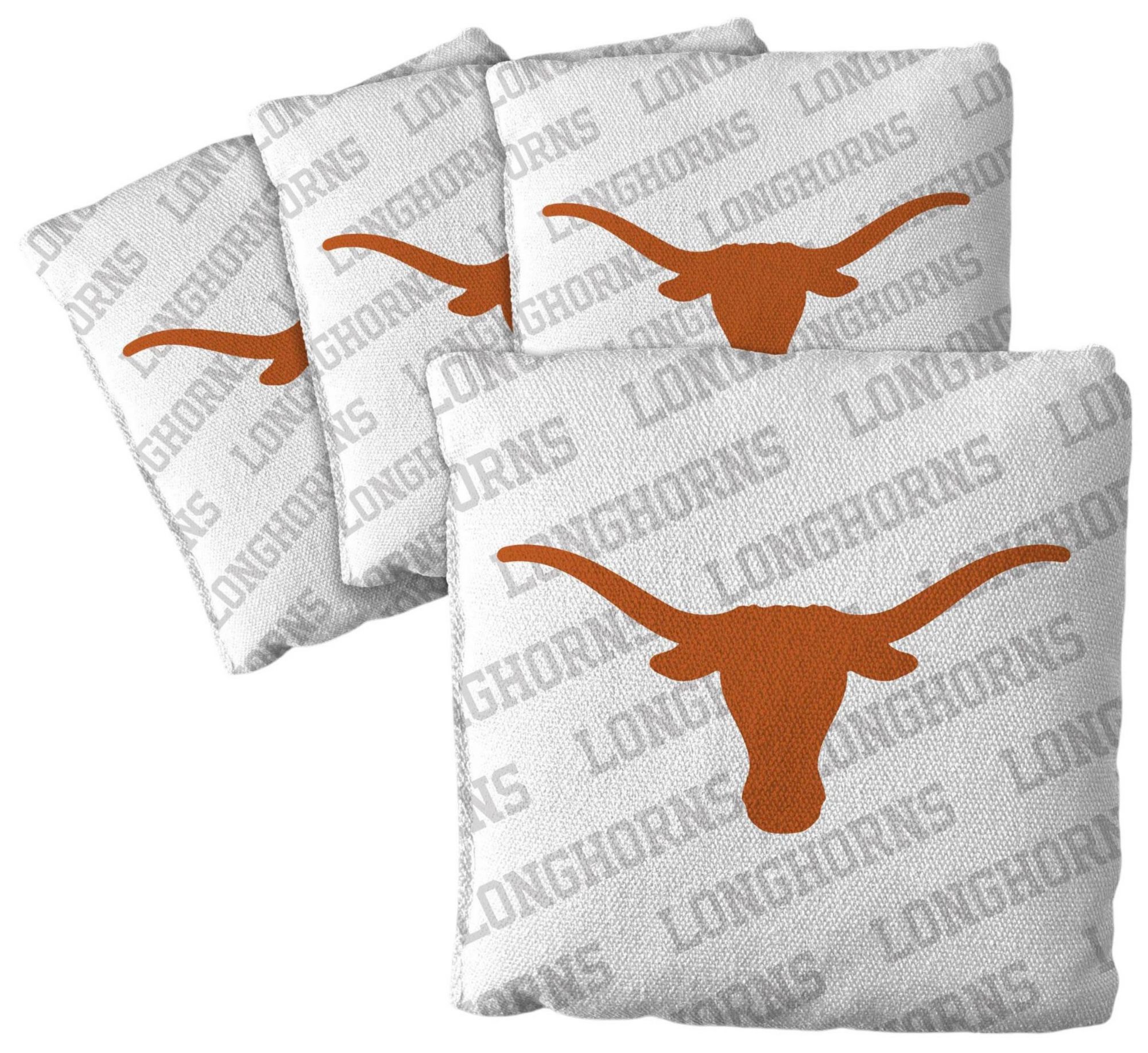 YouTheFan Texas Longhorns White 4-Pack Cornhole Bean Bag Set