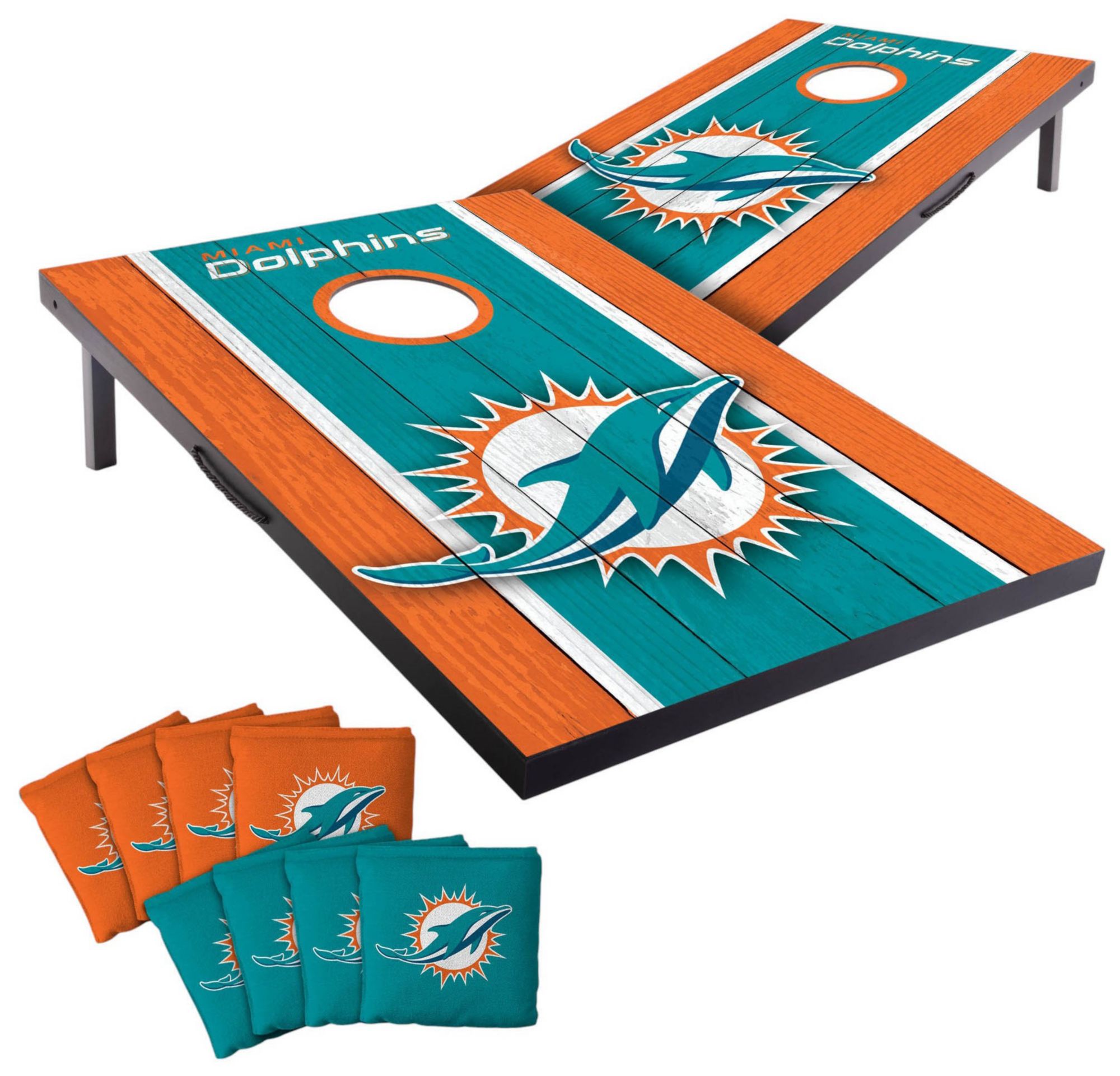 YouTheFan Miami Dolphins 2' x 3' MDF Cornhole Boards