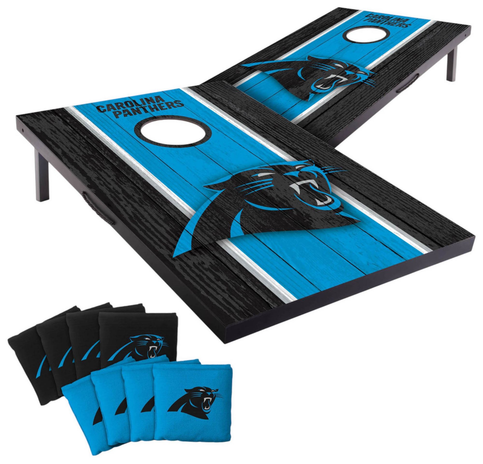 YouTheFan Carolina Panthers 2' x 3' MDF Cornhole Boards