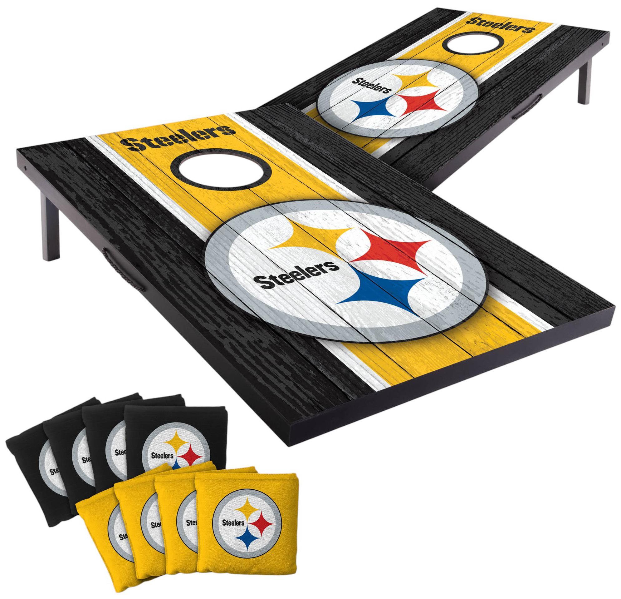 YouTheFan Pittsburgh Steelers 2' x 3' MDF Cornhole Boards
