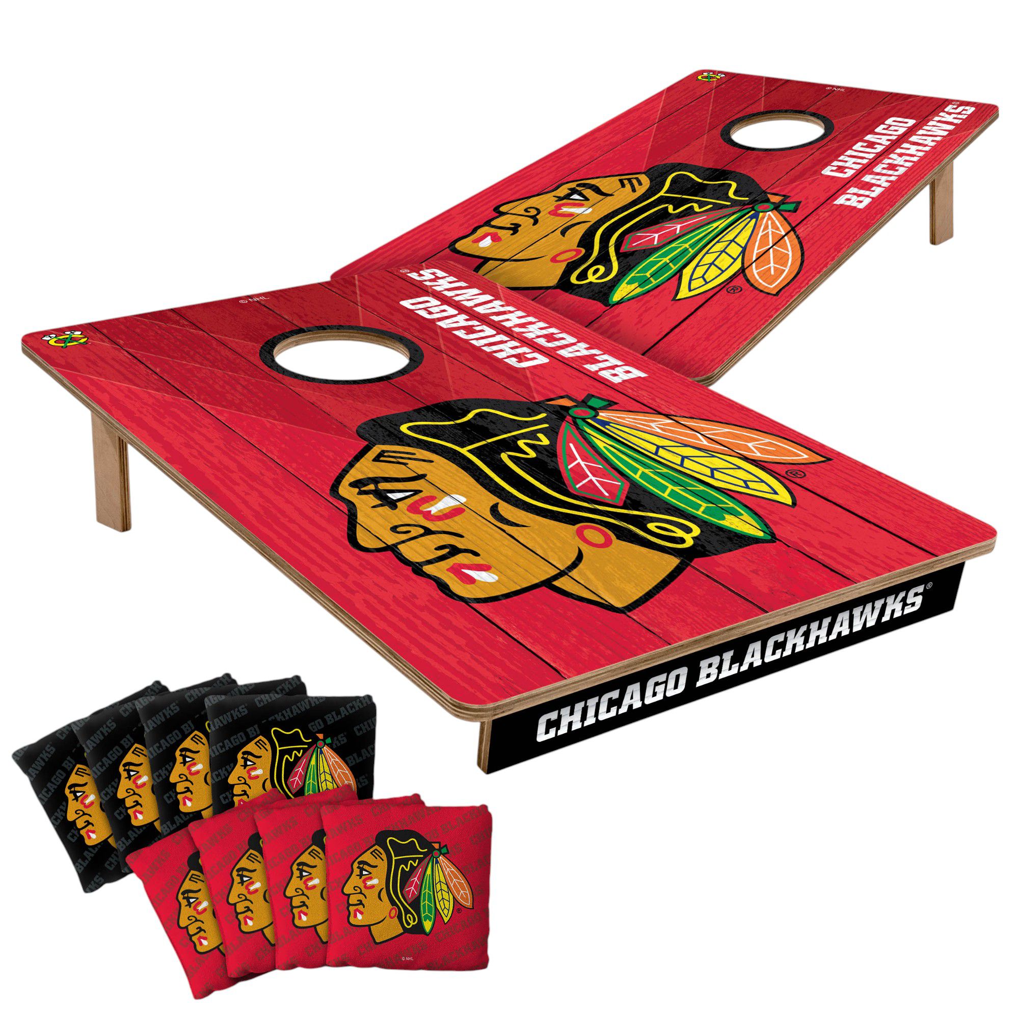 YouTheFan Chicago Blackhawks 2' x 3' Cornhole Boards