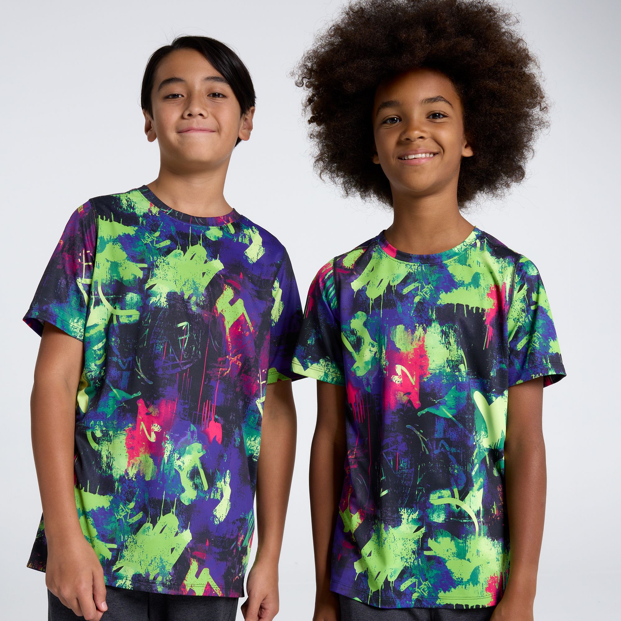 DSG Boys' Movement T-Shirt, XL, Green Surge Drip