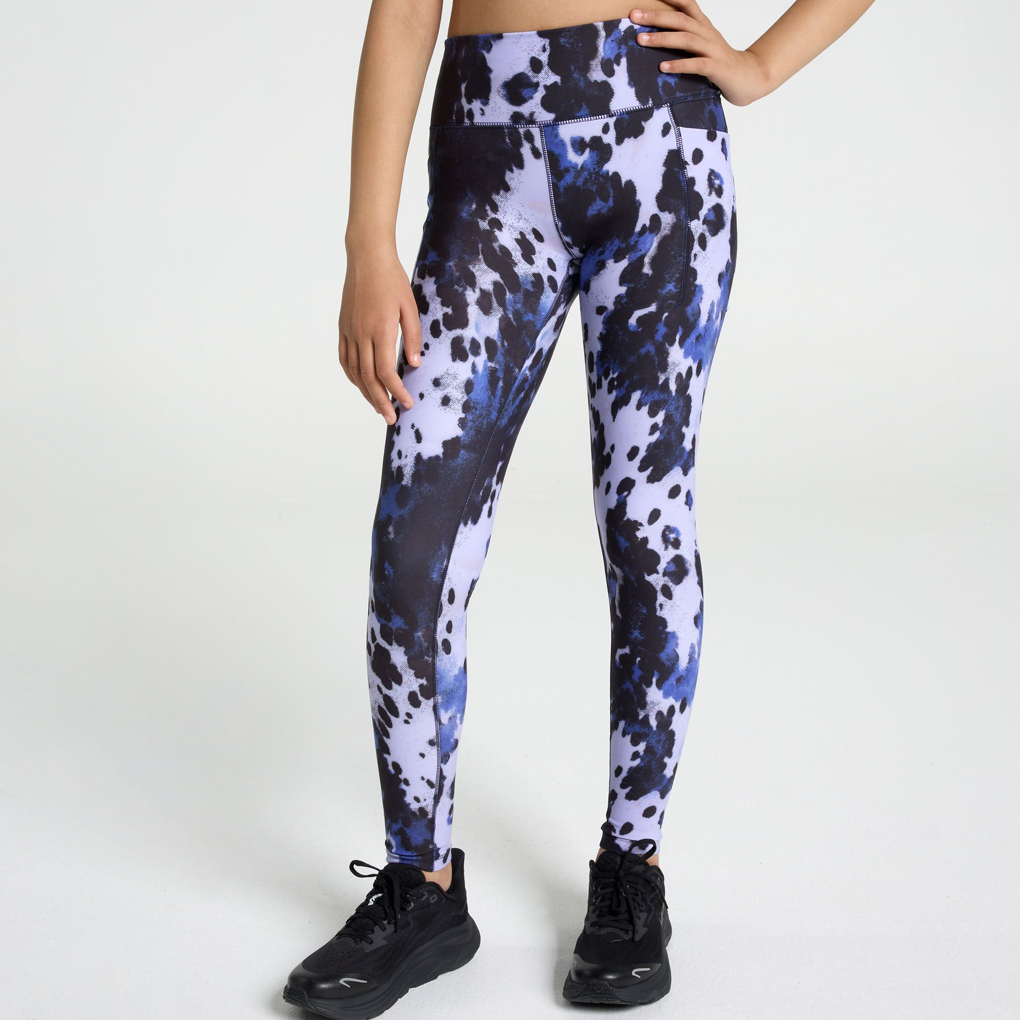 DSG Girls' Momentum High-Rise Leggings, XS, Udderly Cool